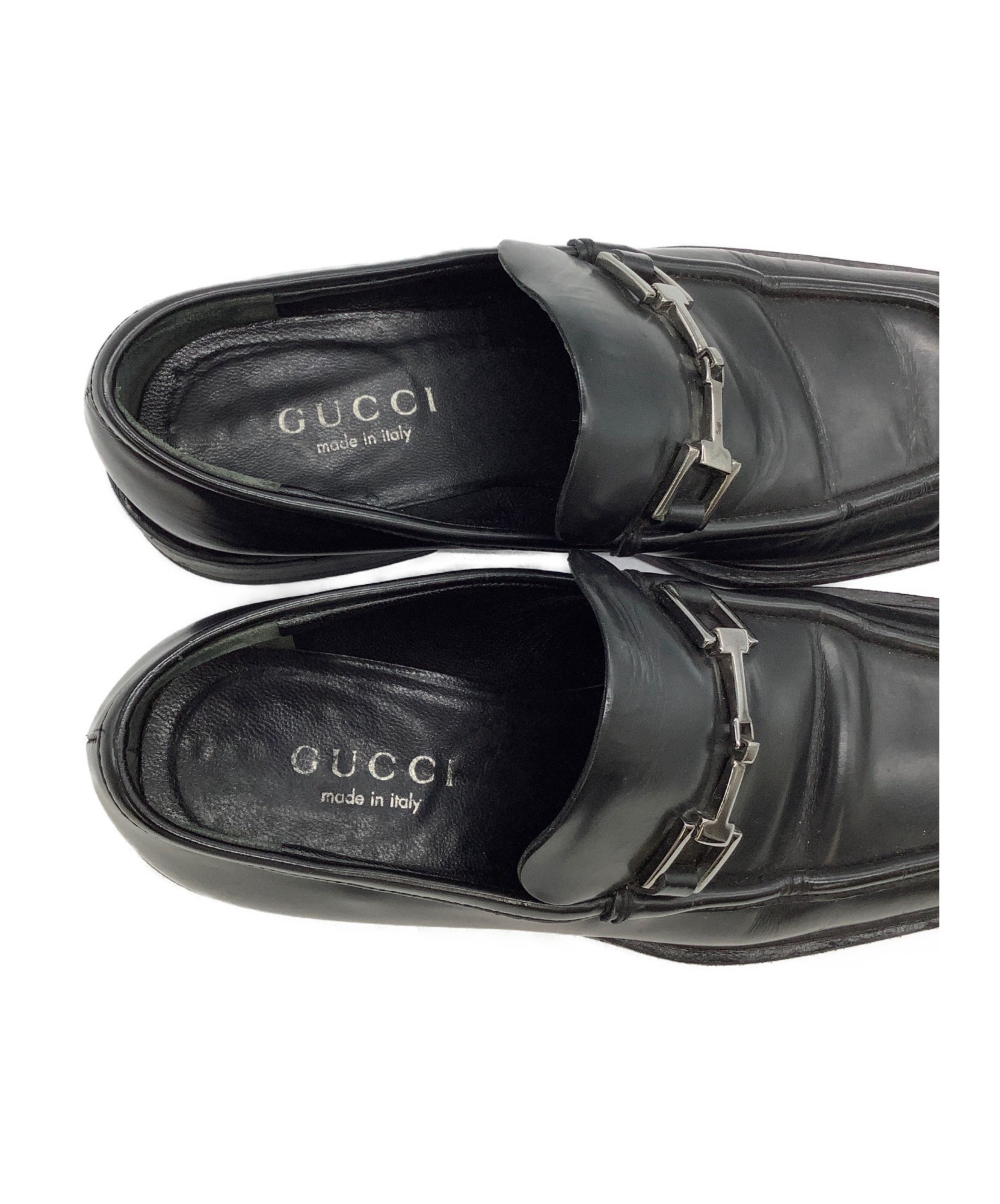 GUCCI (グッチ) ローファー ブラック サイズ:35 100 0496