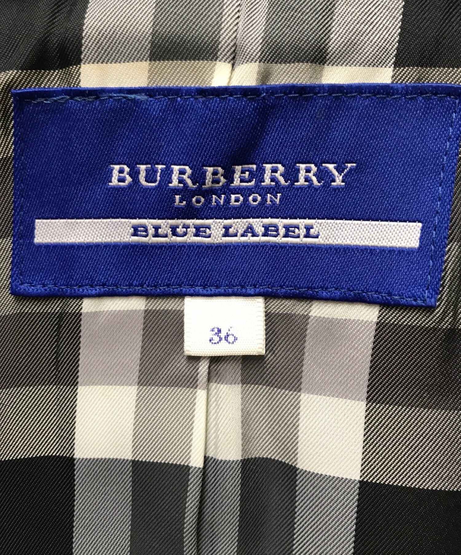 BURBERRY BLUE LABEL (バーバリーブルーレーベル) ジャケット ブラック サイズ:36