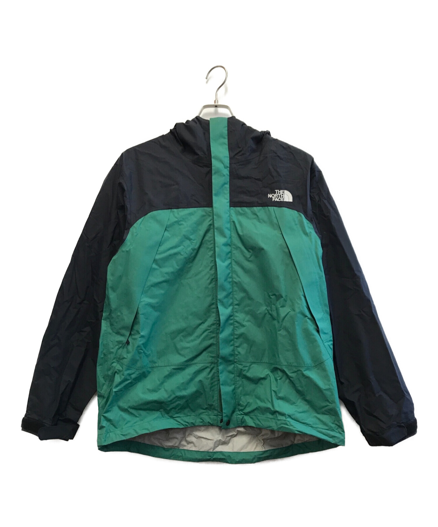 THE NORTH FACE (ザ ノース フェイス) ドットショットジャケット グリーン×ブラック サイズ:L