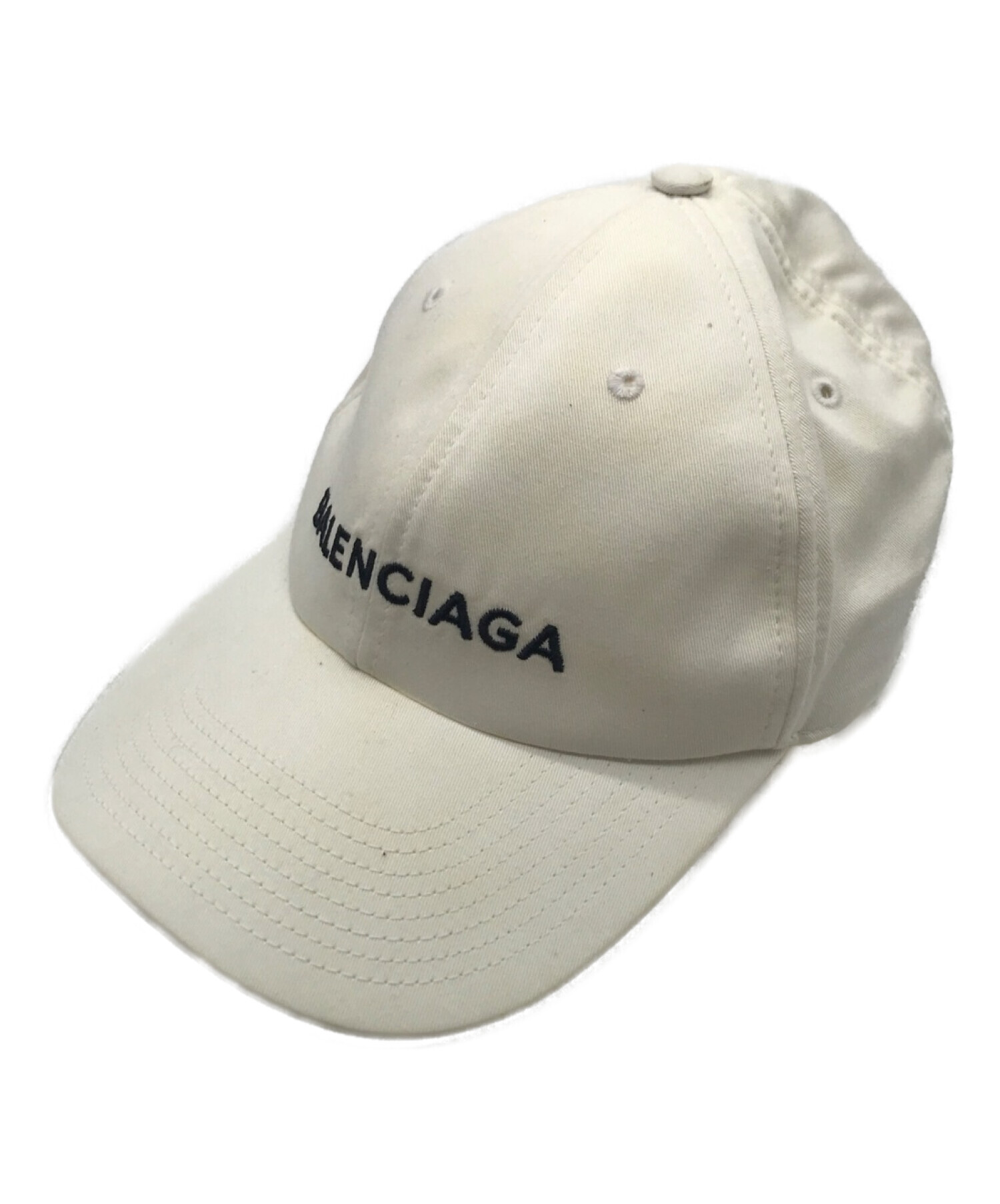 ☆BALENCIAGA バレンシアガ キャップ ホワイト L58BALENCIAGA - キャップ