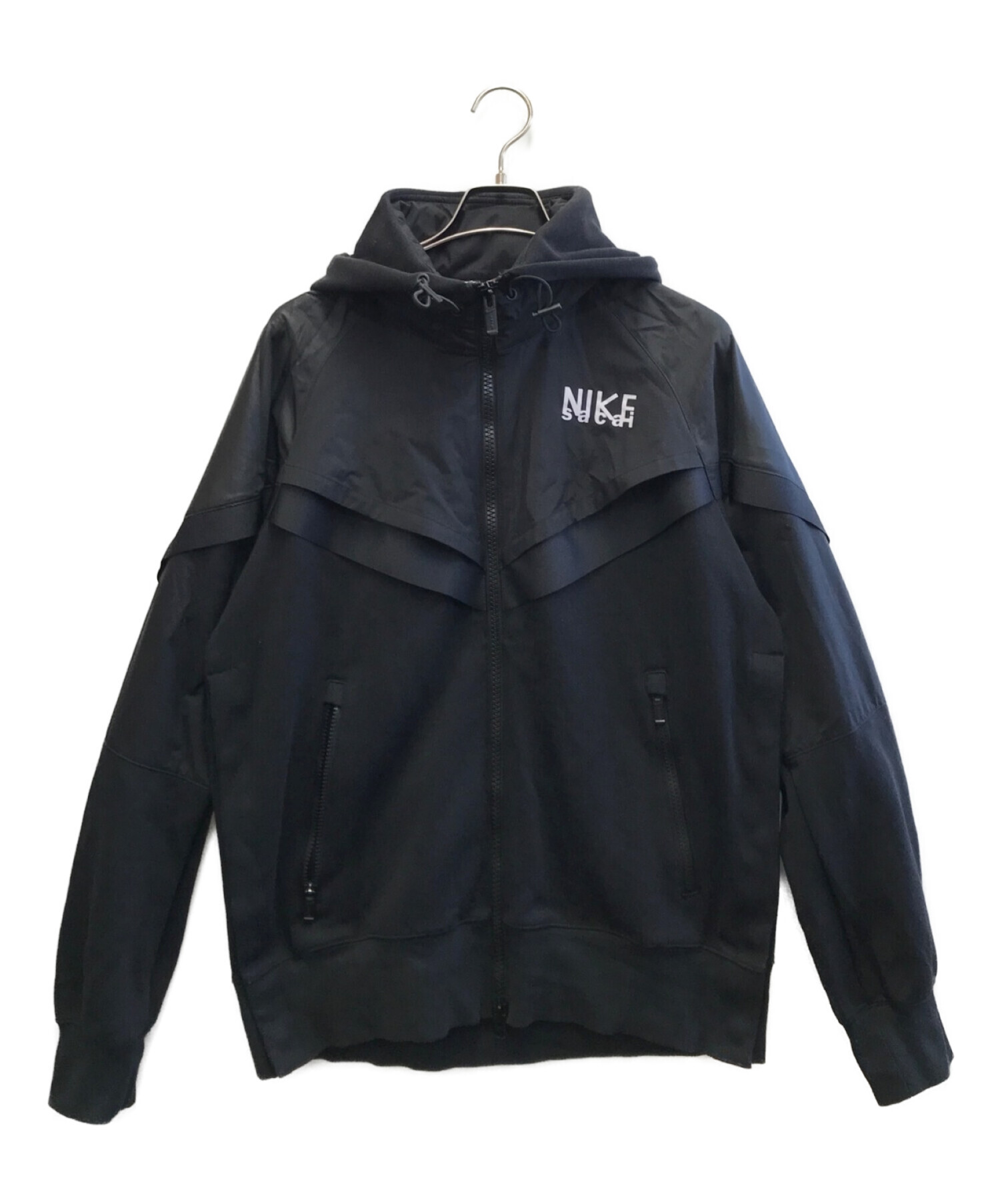 NIKE×sacai (ナイキ×サカイ) Full Zip Hoodie ブラック サイズ:170/88A