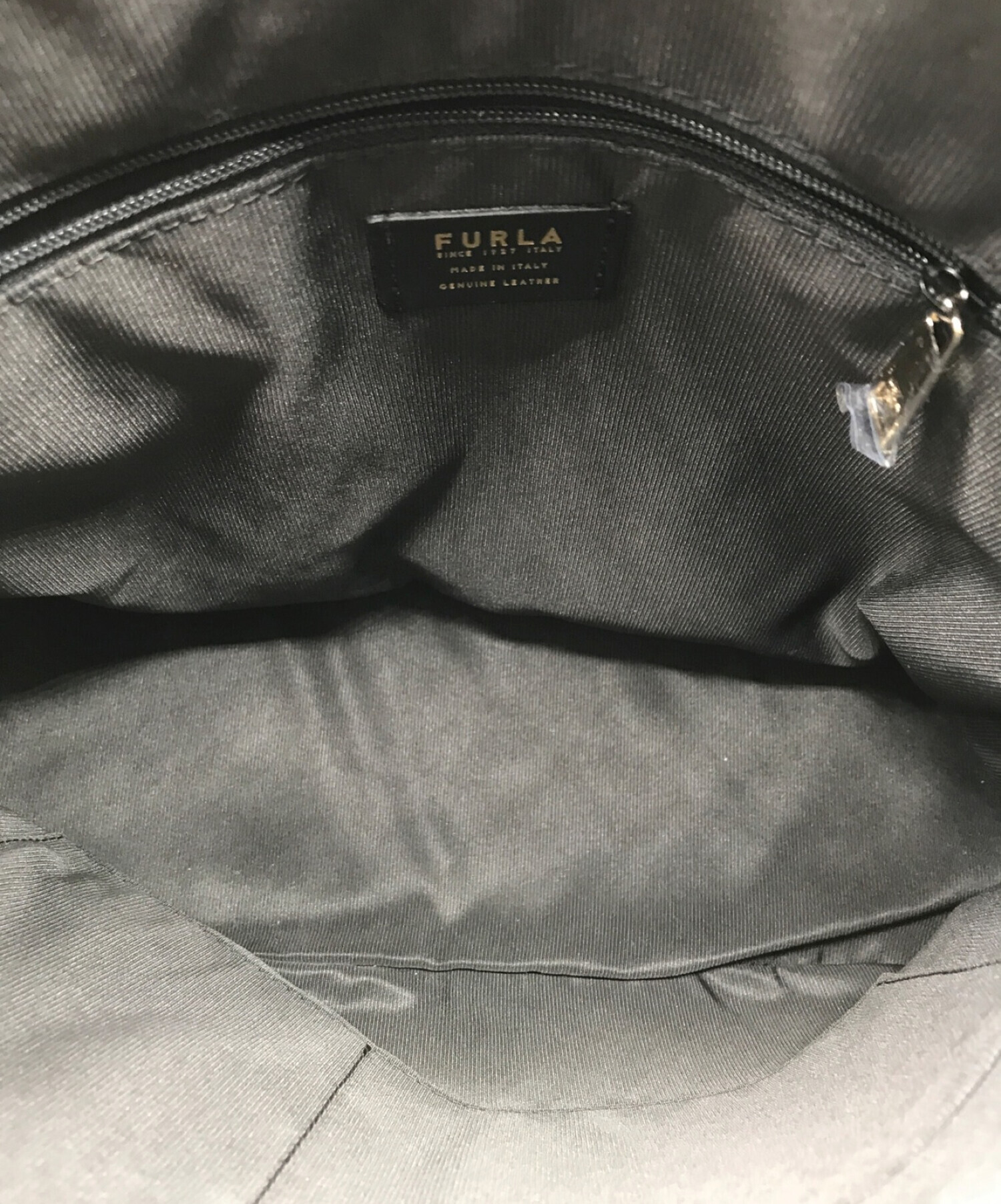 中古・古着通販】FURLA (フルラ) 2WAYバッグ ブラック×ホワイト