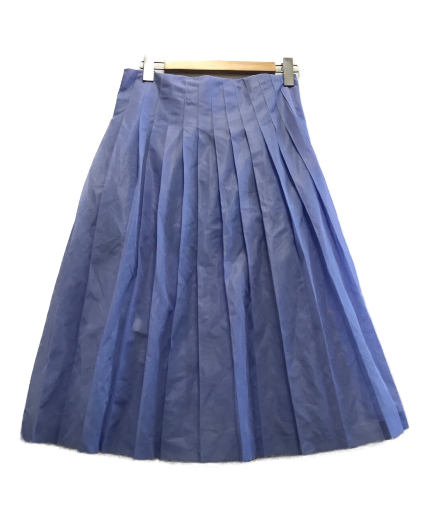 TOGA PULLA (トーガ プルラ) ポリエステルメッシュスカート ブルー サイズ:34