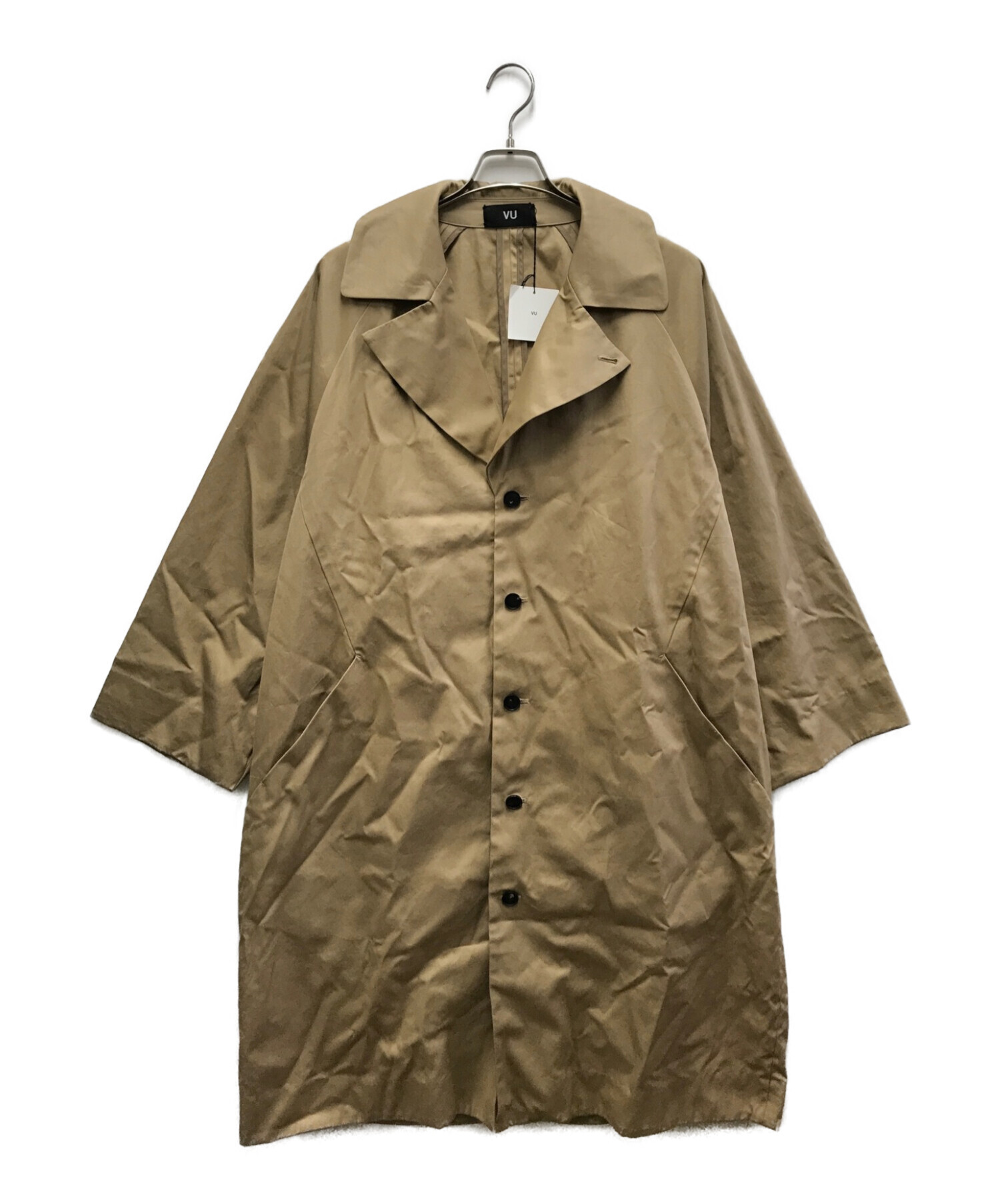 中古・古着通販】VU (ヴウ) wide coat ベージュ サイズ:2 未使用品