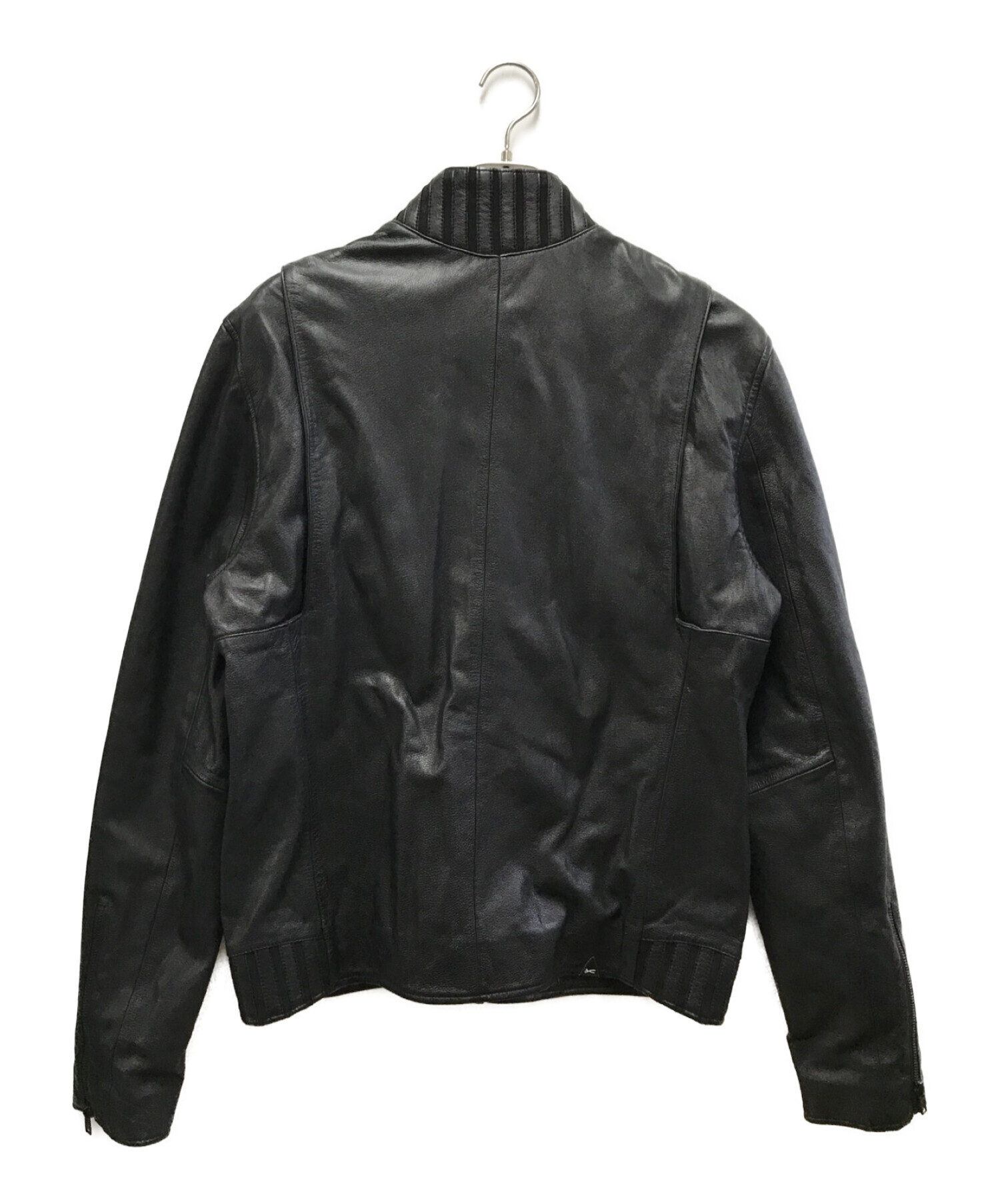 DENHAM (デンハム) シングルライダースジャケット ブラック サイズ:L 未使用品