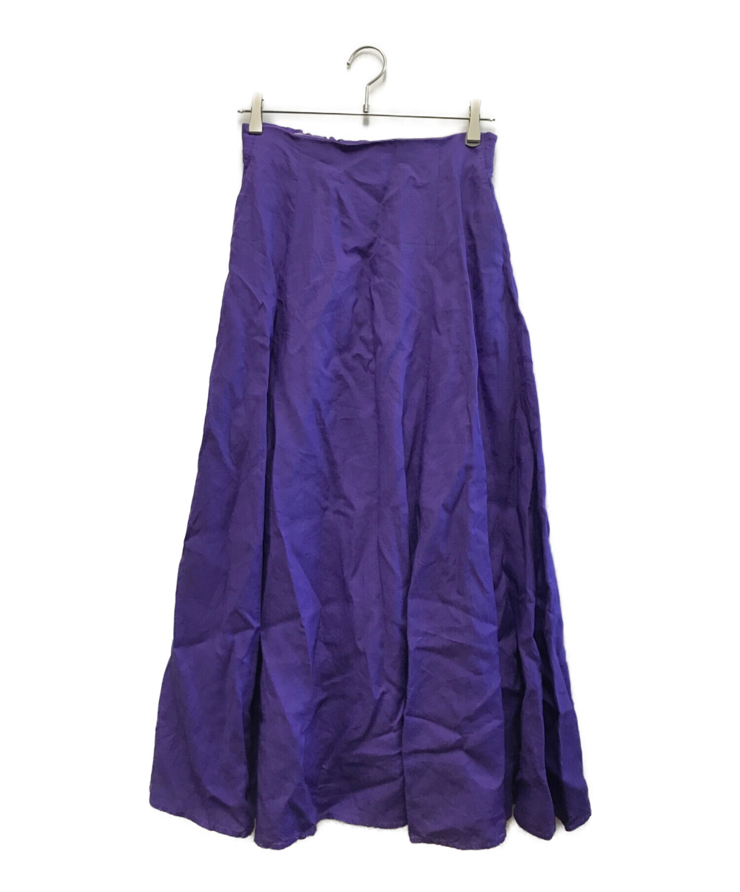 UNITED ARROWS (ユナイテッドアローズ) リネンスカート パープル サイズ:40 未使用品
