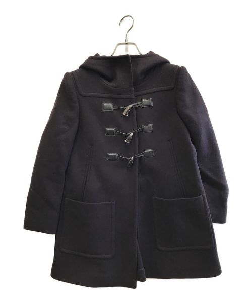 【美品】MIU MIU ロングコート パープル 襟 38 スプリングコート素材ウール