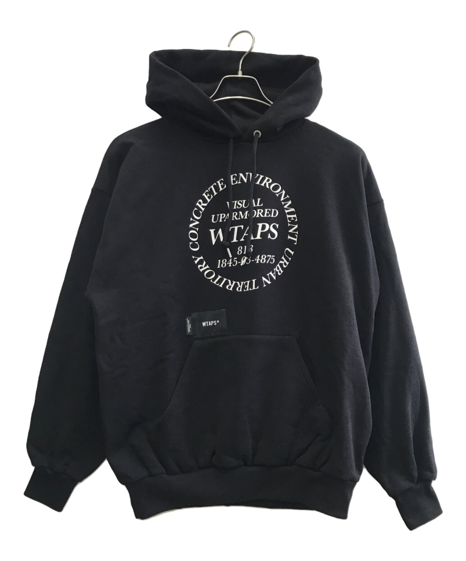 中古・古着通販】WTAPS (ダブルタップス) プルオーバーパーカー ブラック サイズ:X02｜ブランド・古着通販 トレファク公式【TREFAC  FASHION】スマホサイト