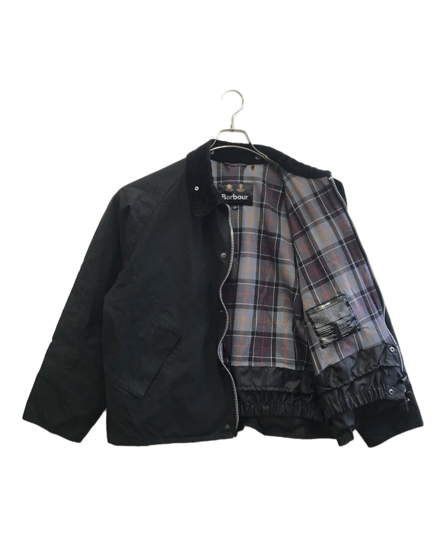 中古・古着通販】Barbour (バブアー) トランスポートワックスジャケット ブラック サイズ:40｜ブランド・古着通販  トレファク公式【TREFAC FASHION】スマホサイト