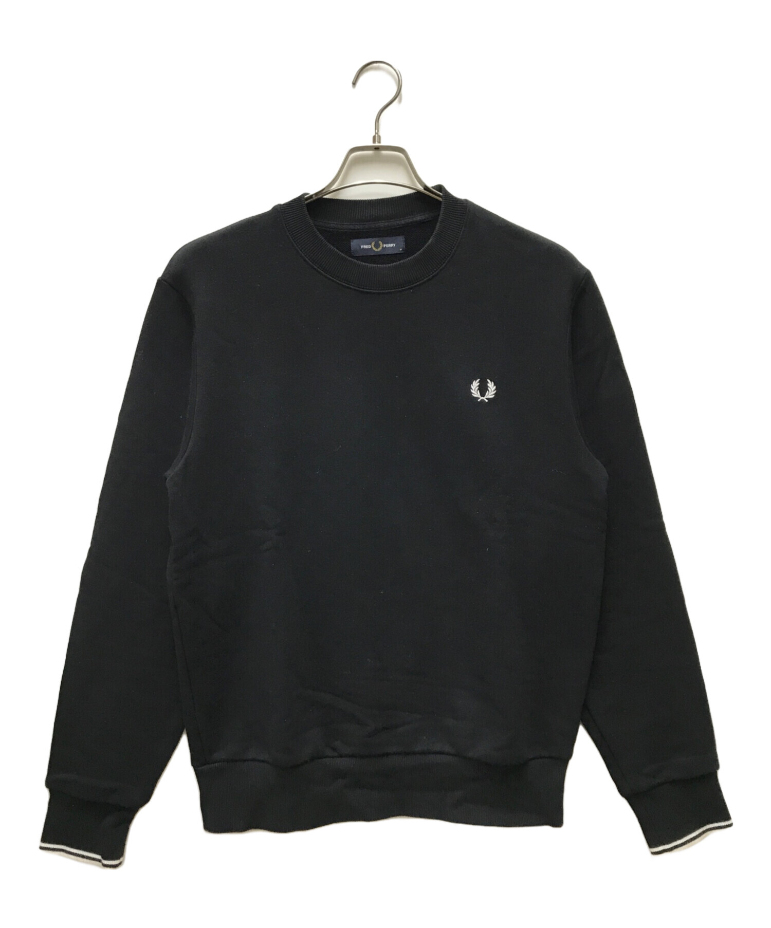 FRED PERRY (フレッドペリー) スウェット ブラック サイズ:M