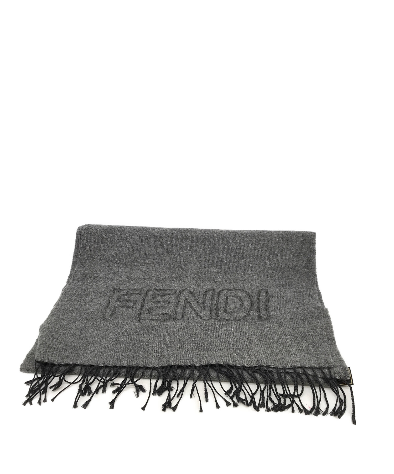 FENDI (フェンディ) マフラー グレー