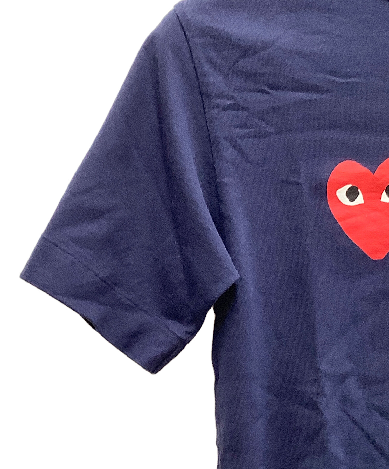 中古・古着通販】PLAY COMME des GARCONS (プレイ コムデギャルソン) Tシャツ ネイビー サイズ:S｜ブランド・古着通販  トレファク公式【TREFAC FASHION】スマホサイト