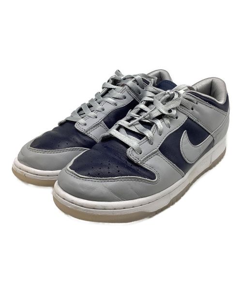 【中古・古着通販】NIKE (ナイキ) Dunk Low EMB グレー×ネイビー