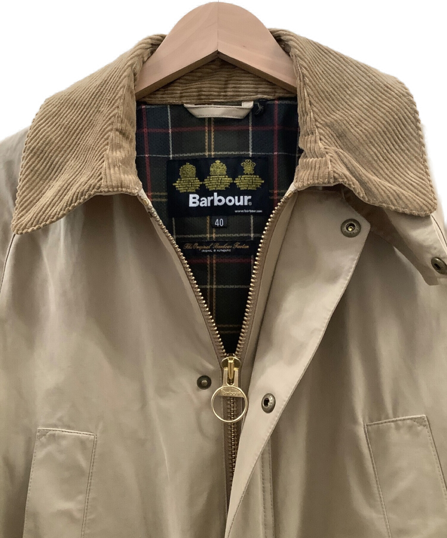 Barbour (バブアー) ピーチドジャケット ブラウン サイズ:40