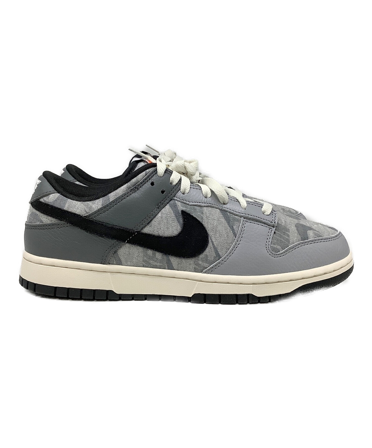 中古・古着通販】NIKE (ナイキ) DUNK LOW SE グレー×ブラック サイズ