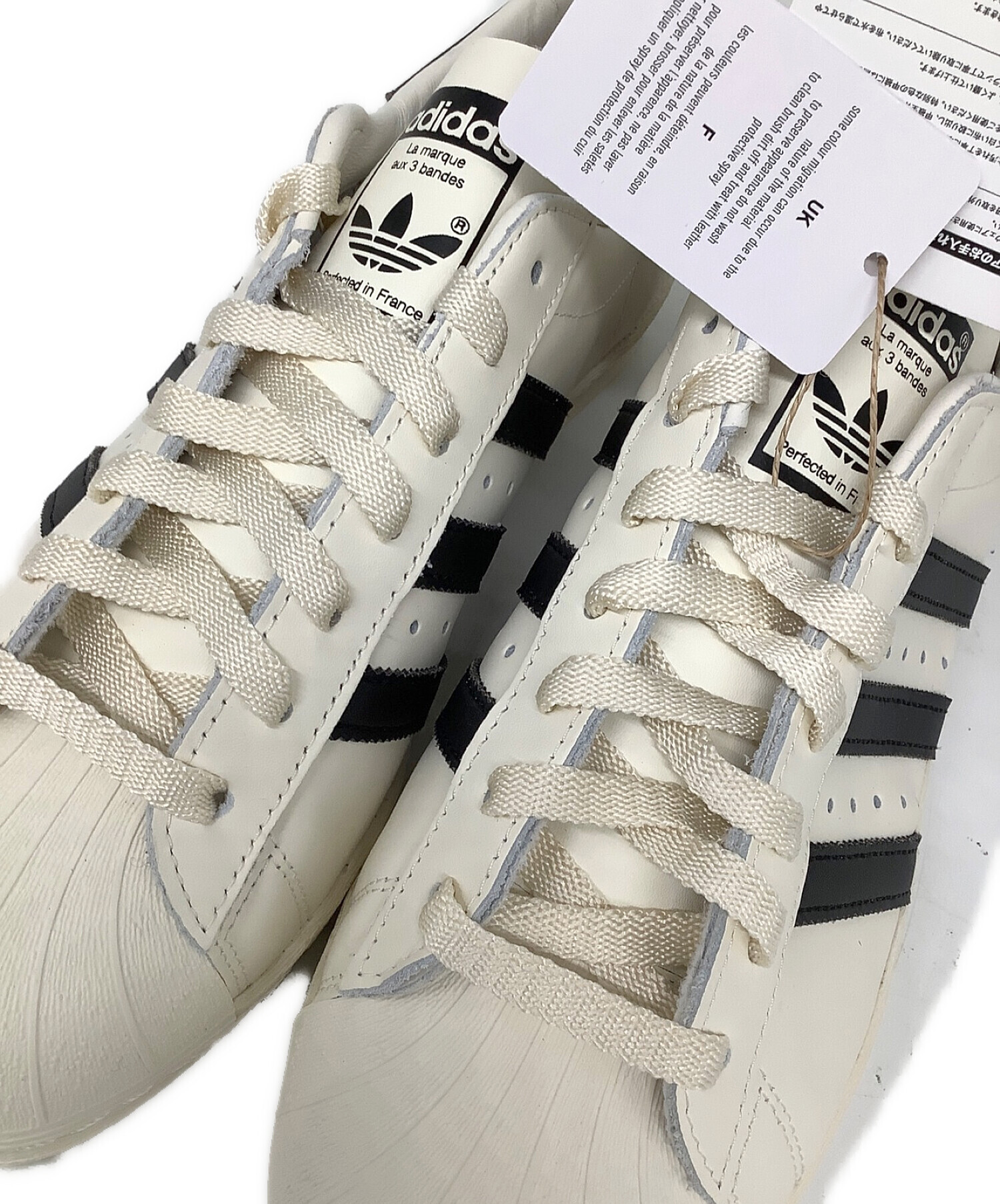 中古・古着通販】adidas (アディダス) SUPERSTAR 82 ホワイト×ブラック