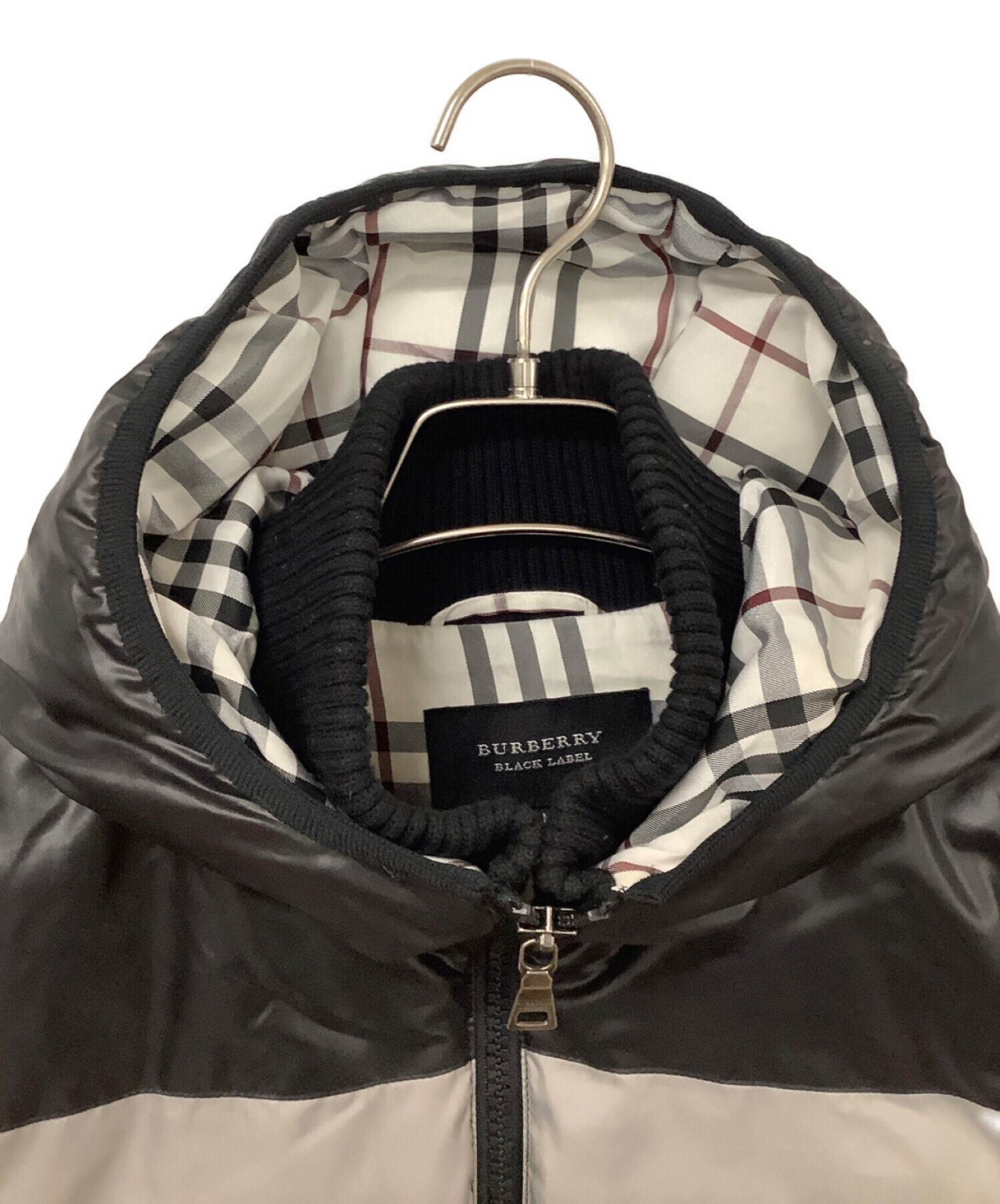 BURBERRY BLACK LABEL (バーバリーブラックレーベル) ダウンジャケット ブラック サイズ:M