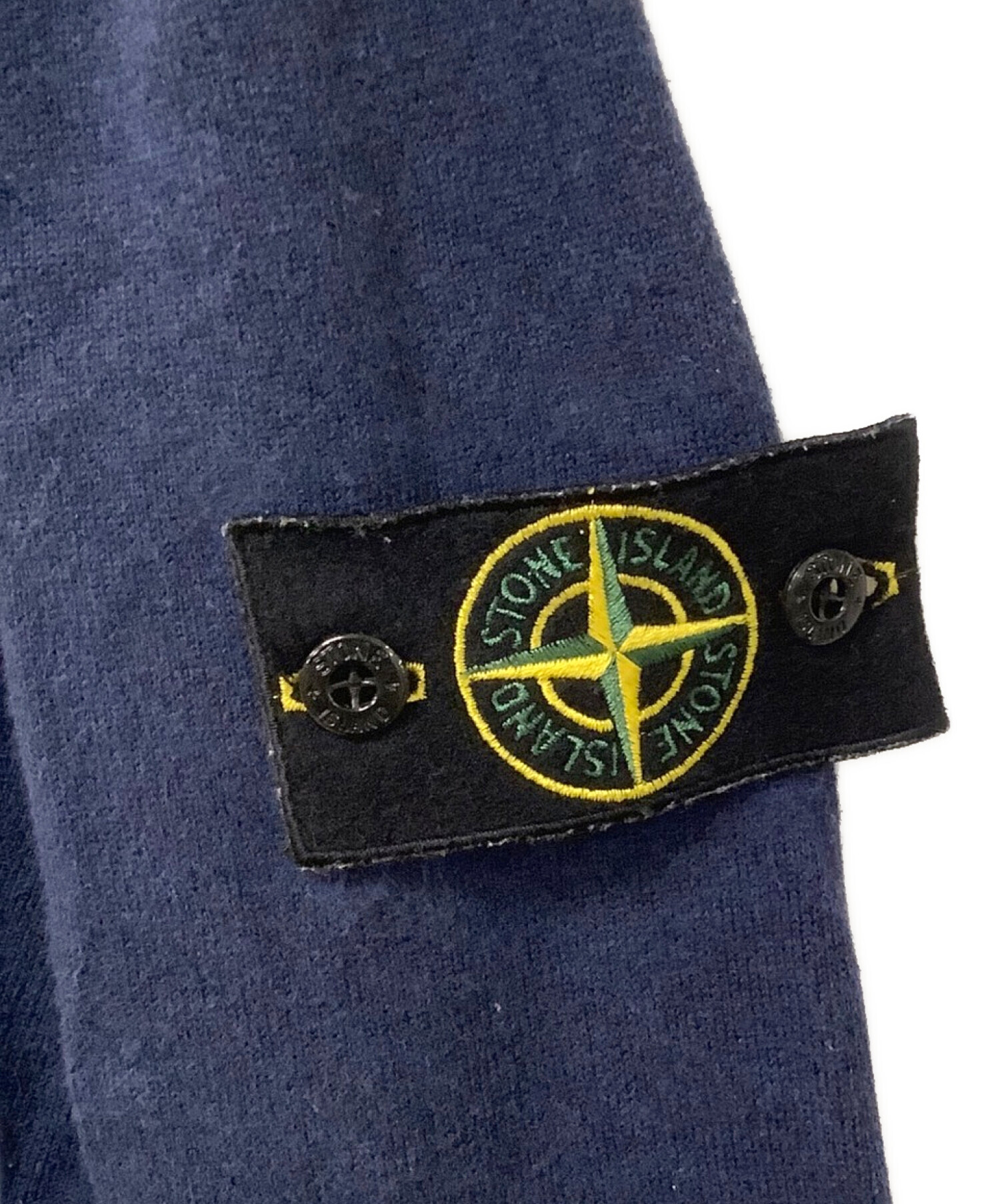 STONE ISLAND (ストーンアイランド) コットンニット ネイビー サイズ:M