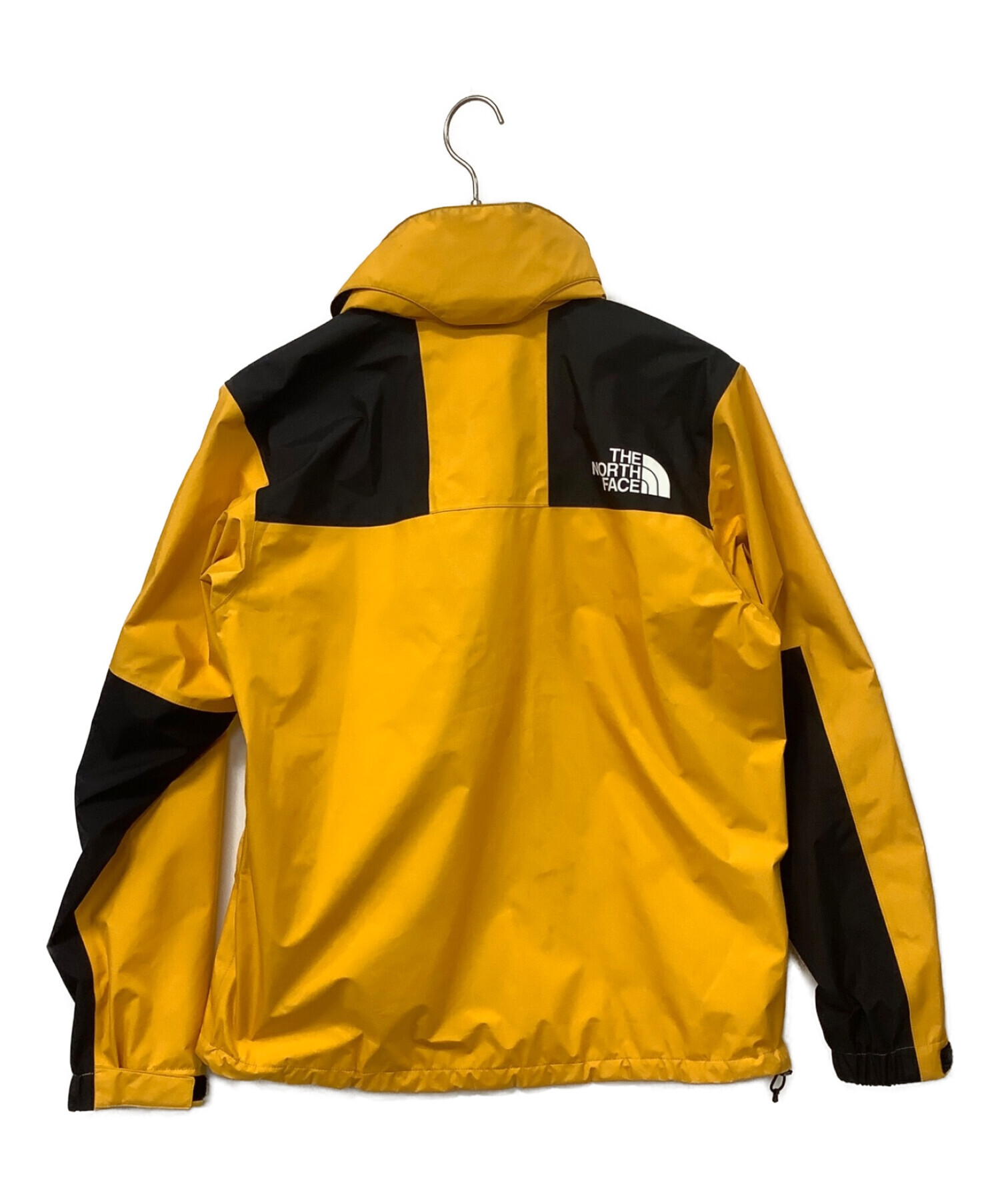 THE NORTH FACE (ザ ノース フェイス) マウンテンレインテックスジャケット イエロー×ブラック サイズ:M