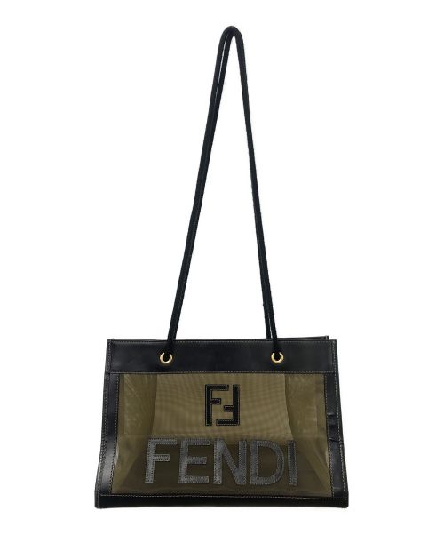 中古・古着通販】FENDI (フェンディ) ロゴメッシュトートバッグ