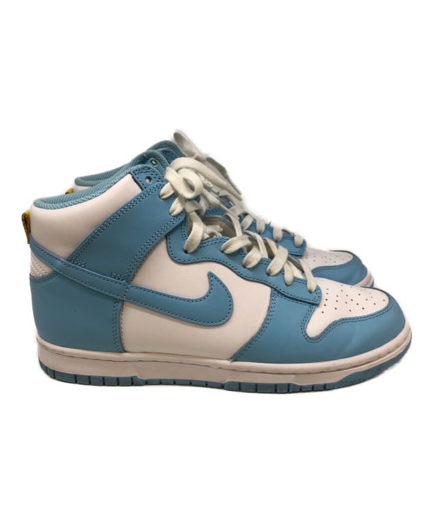 中古・古着通販】NIKE (ナイキ) ハイカットスニーカー ホワイト×ブルー