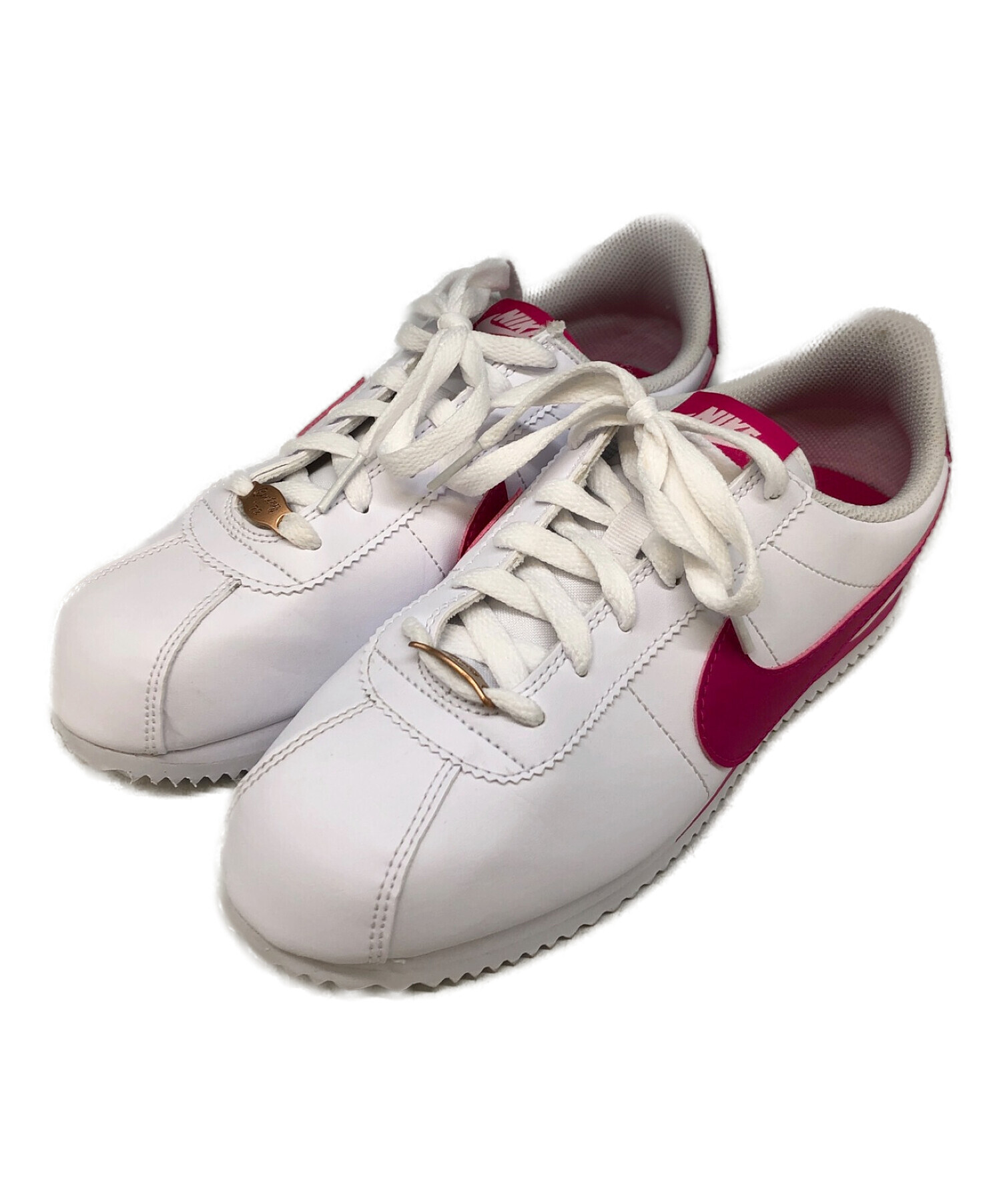 中古・古着通販】NIKE (ナイキ) CORTEZ BASIC ホワイト×ピンク サイズ