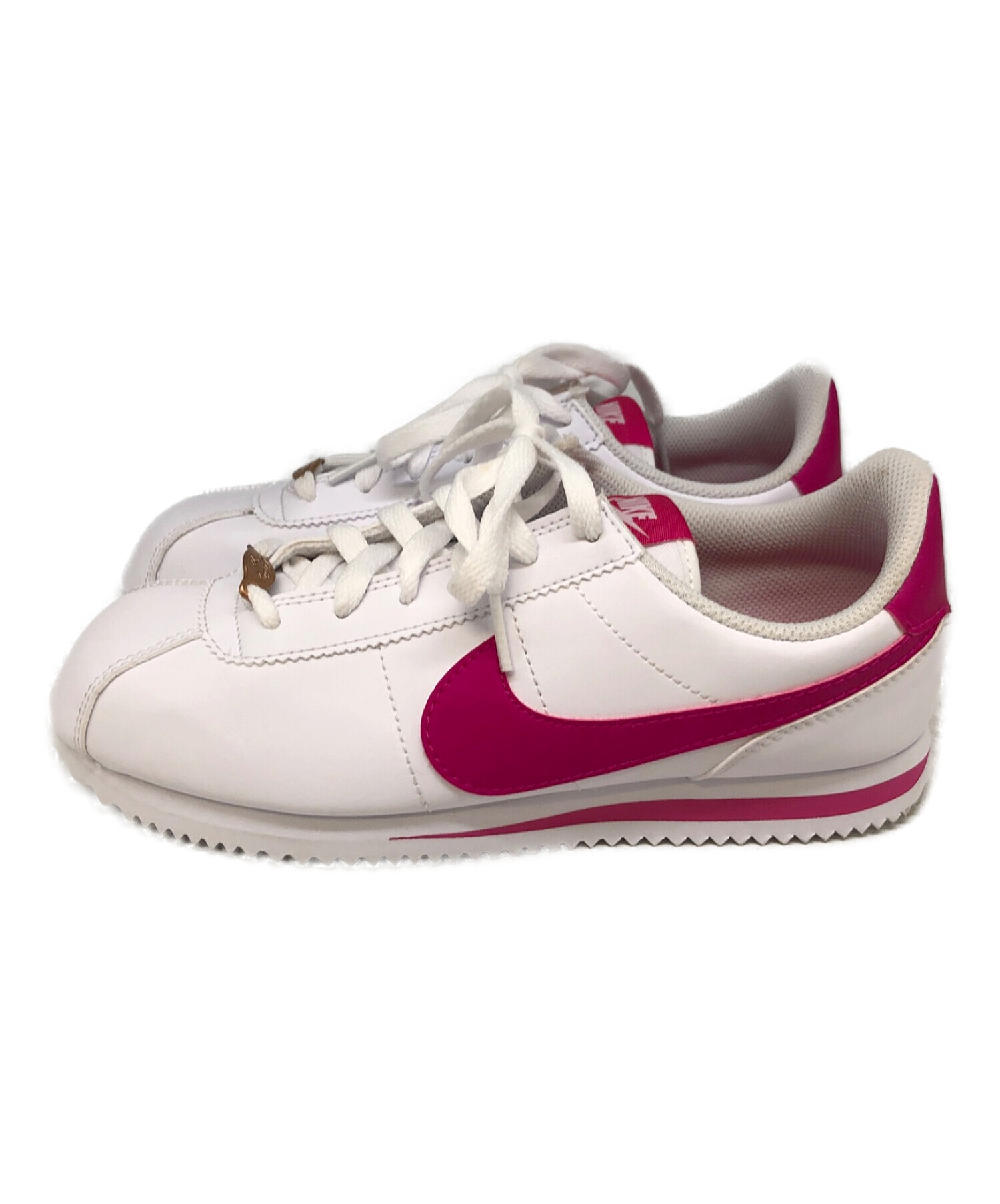 中古・古着通販】NIKE (ナイキ) CORTEZ BASIC ホワイト×ピンク サイズ