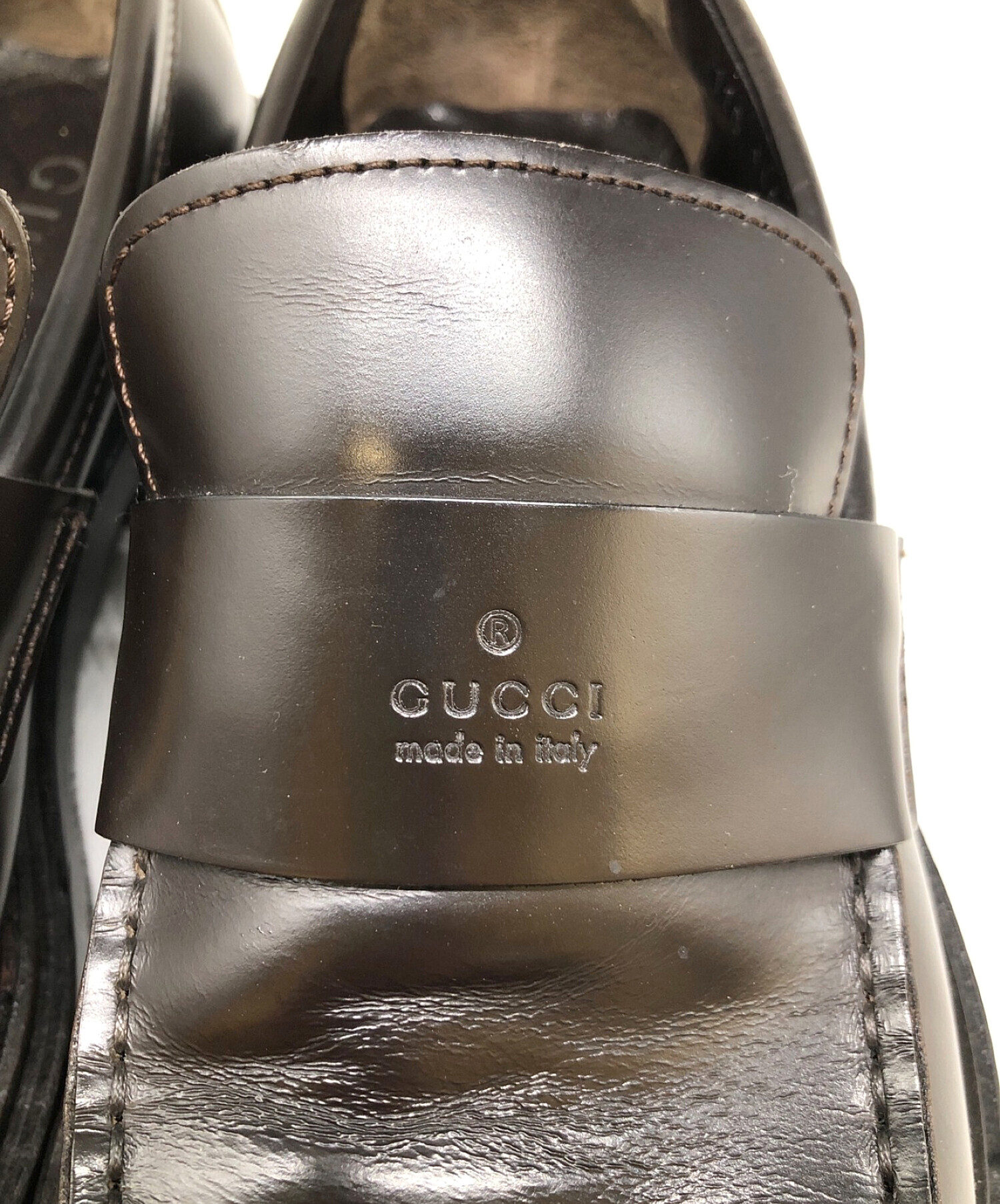 全国配送可 GUCCI グッチ ローファー ブラウン サイズ40C - 靴