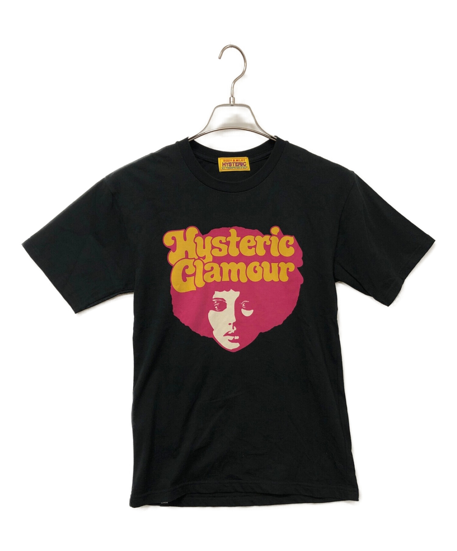 Hysteric Glamour (ヒステリックグラマー) プリントTシャツ ブラック×ピンク サイズ:Free
