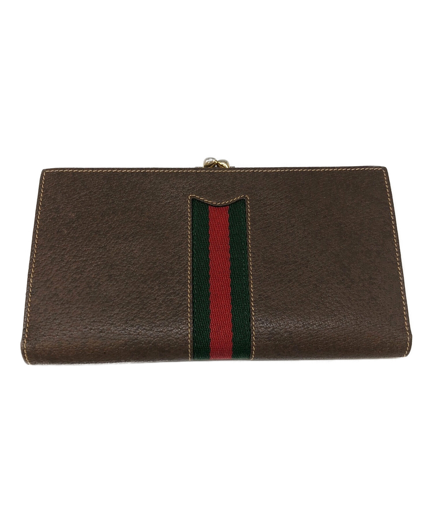 GUCCI 長財布 茶革 グッチ 品番2120/806389161 - 小物