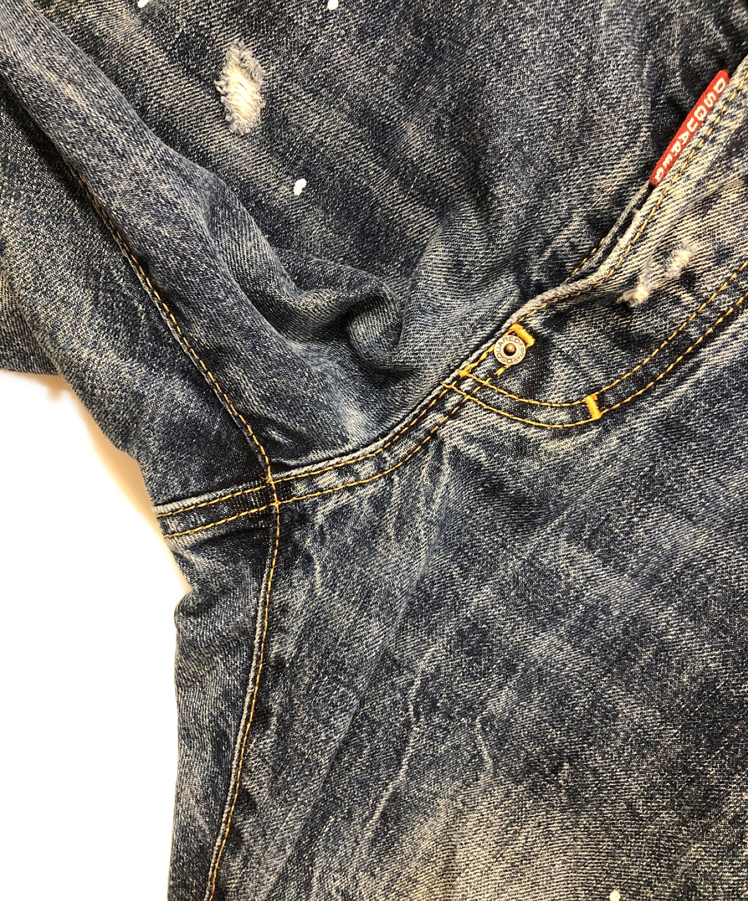 中古・古着通販】DSQUARED2 (ディースクエアード) ペイントダメージ