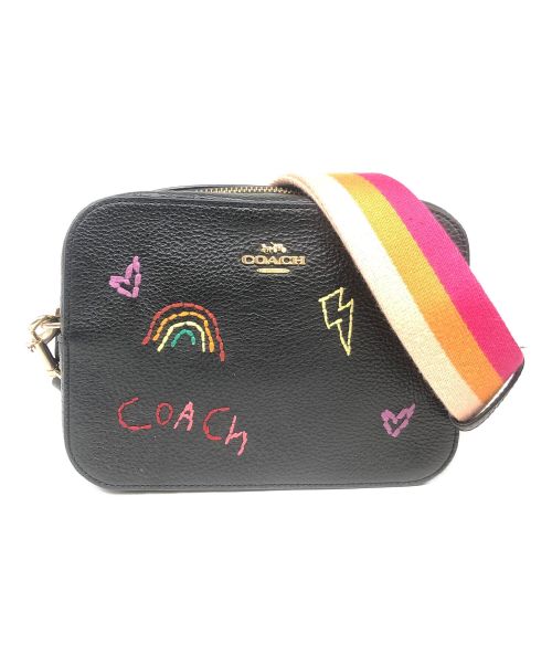 中古・古着通販】COACH (コーチ) ショルダーバッグ ブラック×マルチ