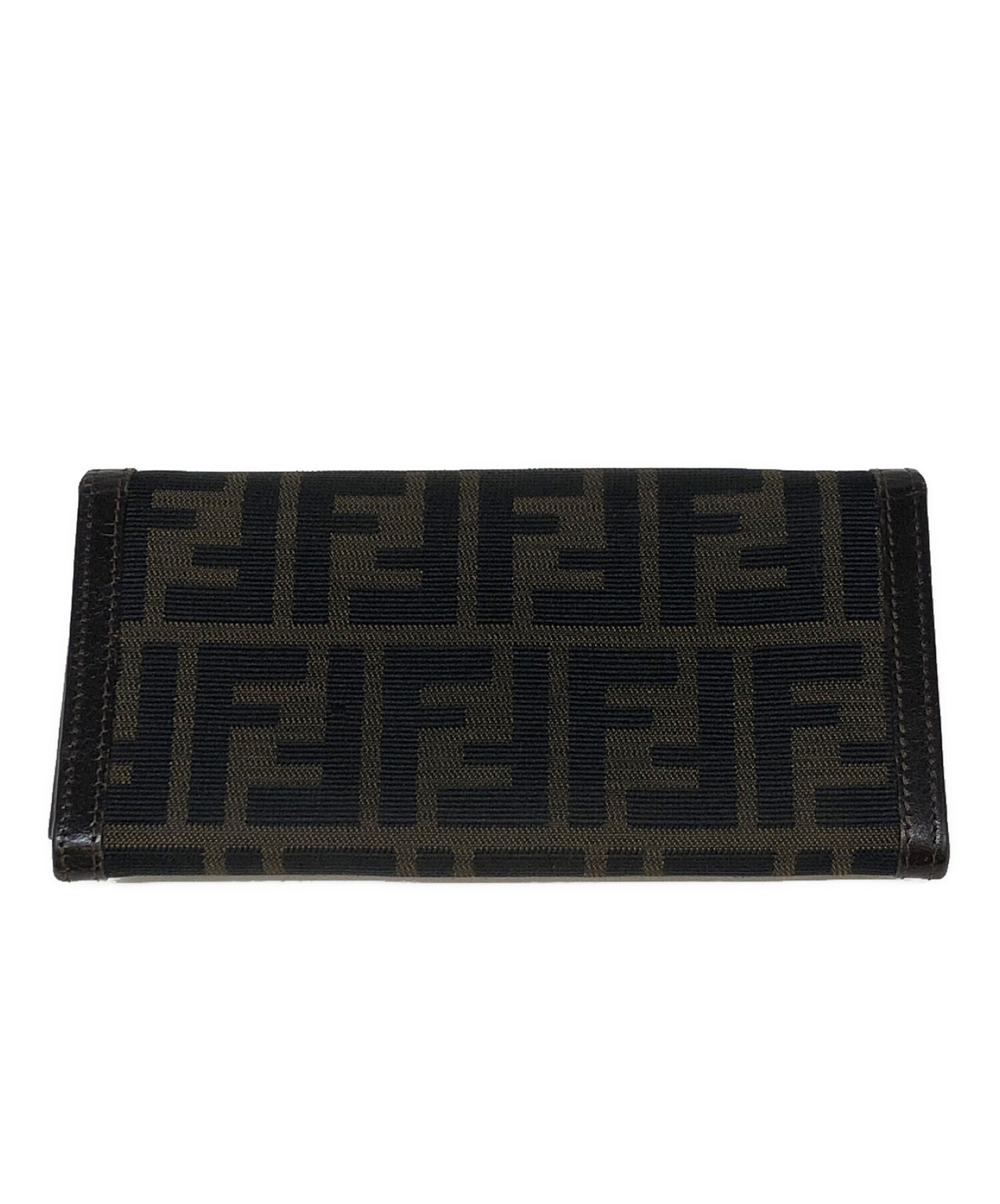 中古・古着通販】FENDI (フェンディ) 長財布 ズッカ カーキ×ブラック