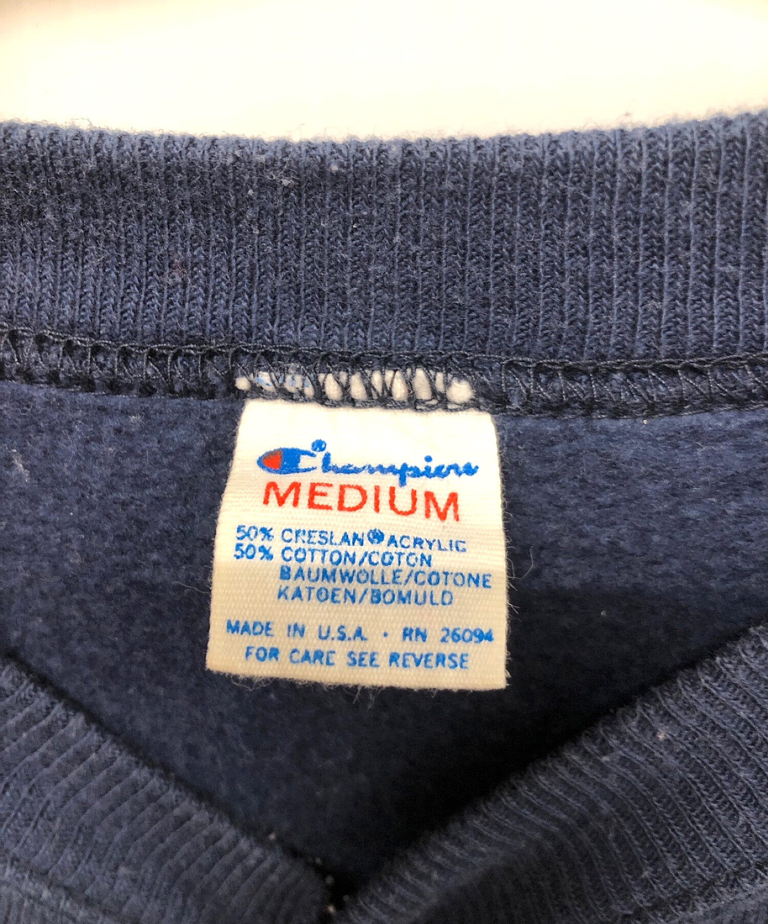 中古・古着通販】Champion (チャンピオン) スウェット ネイビー サイズ