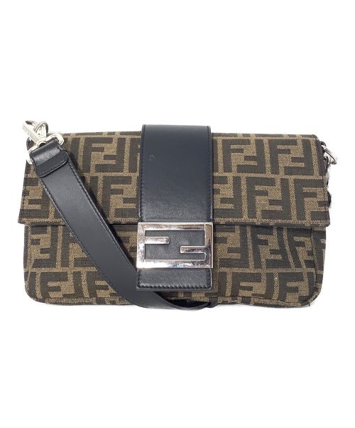 【中古・古着通販】FENDI (フェンディ) ショルダーバッグ ブラウン×ブラック｜ブランド・古着通販 トレファク公式【TREFAC  FASHION】スマホサイト