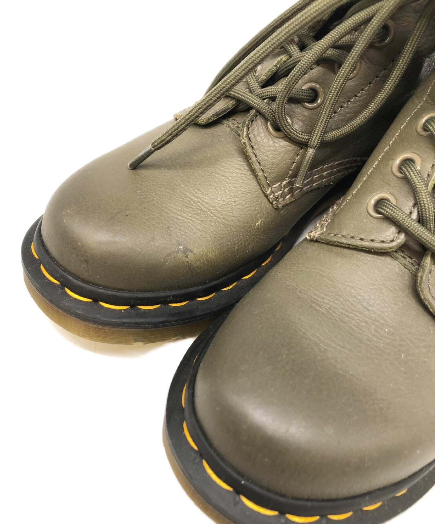 Dr.Martens (ドクターマーチン) 8ホールブーツ オリーブ サイズ:UK4