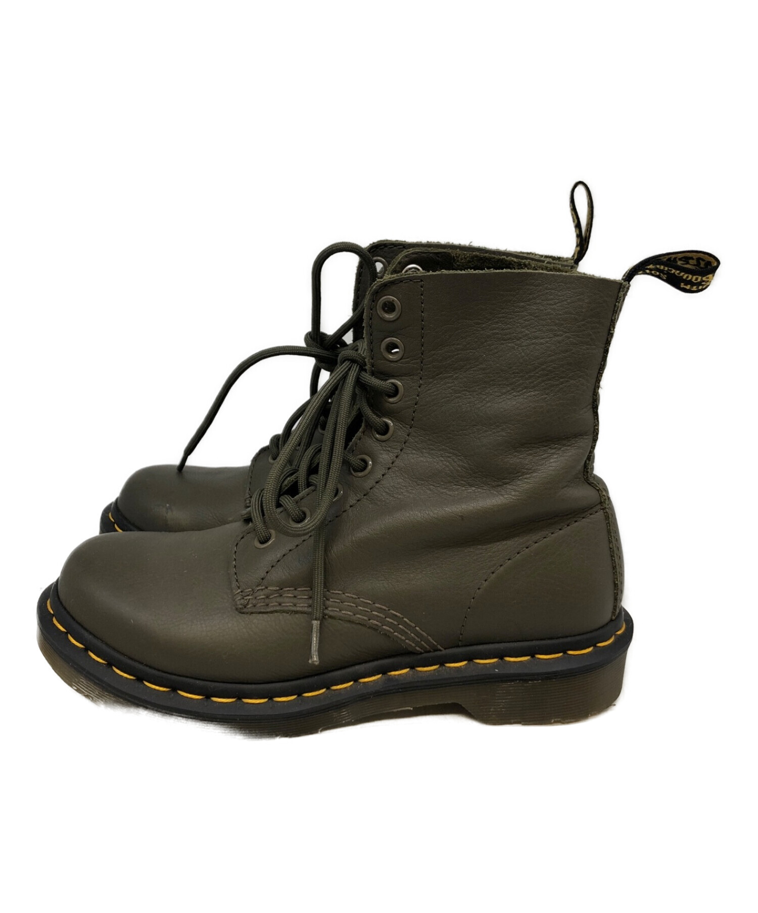 Dr.Martens (ドクターマーチン) 8ホールブーツ オリーブ サイズ:UK4