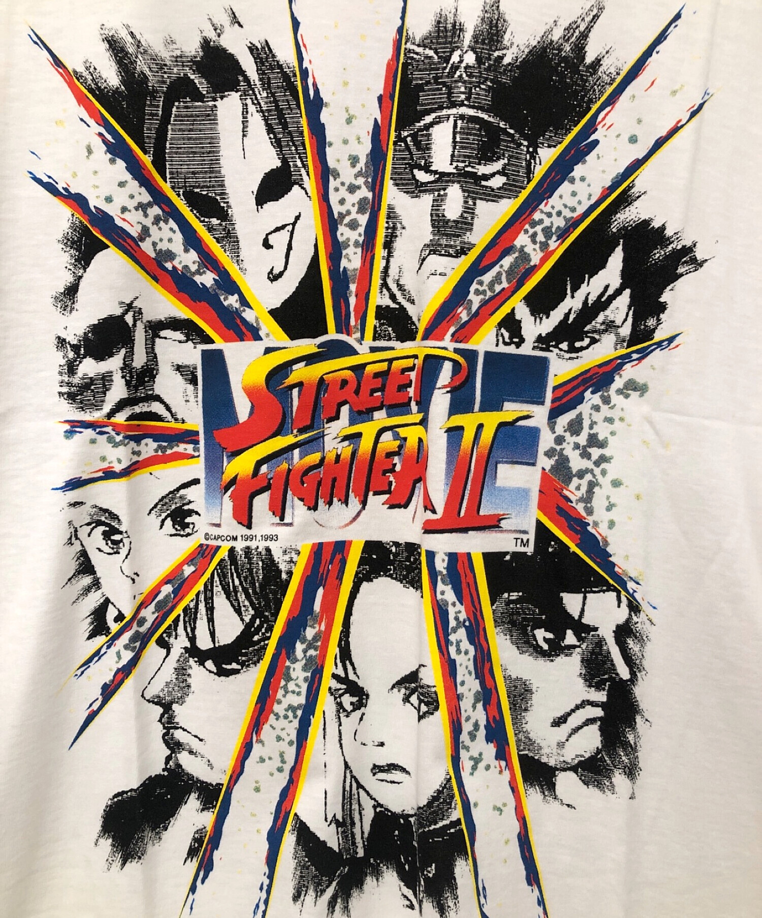 TOP FAIR by GUNZE (グンゼ) STREET FIGHTER 2 プリントカットソー ホワイト サイズ:L 未使用品