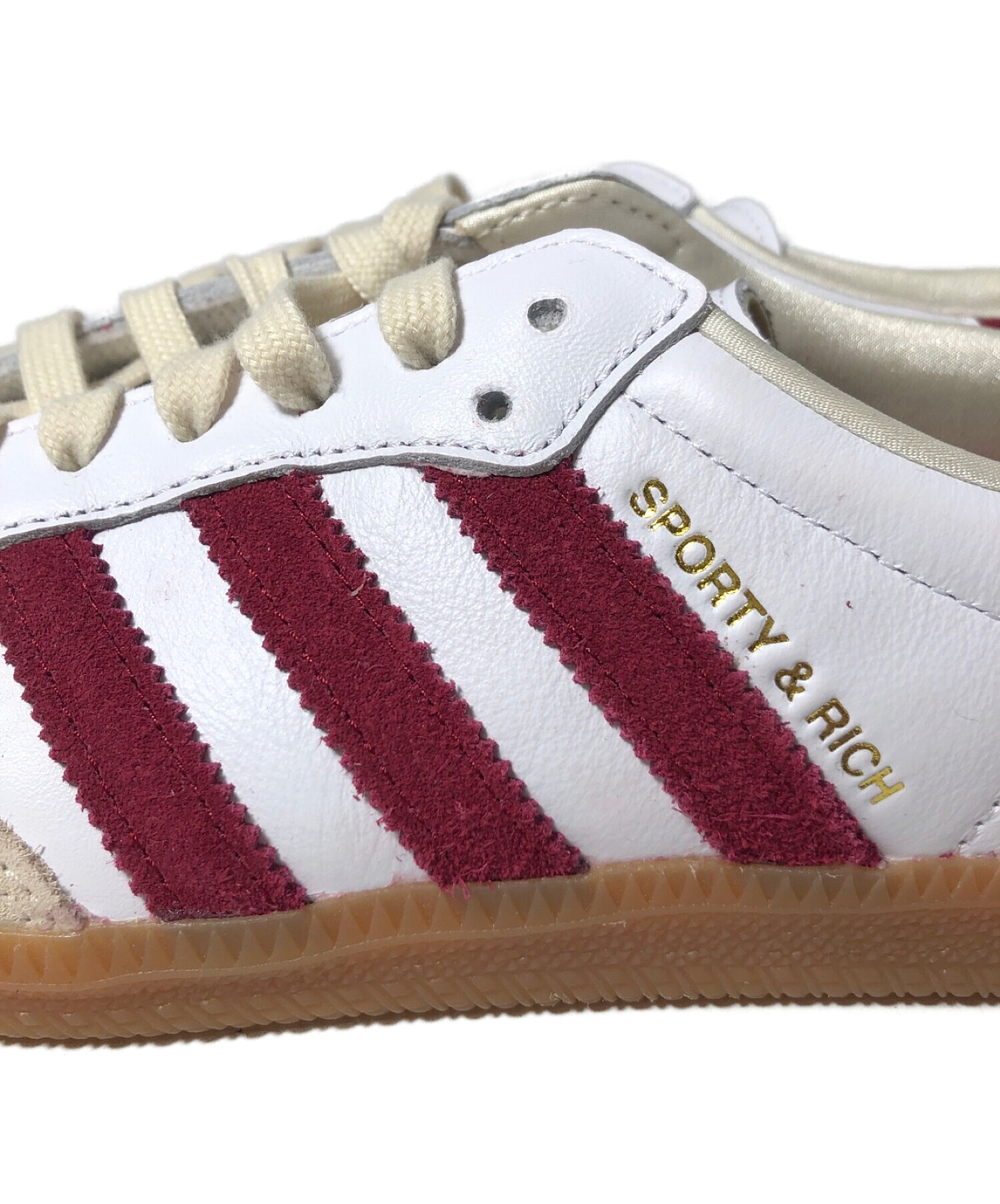 adidas (アディダス) SAMBA OG SPORTY&RICH ホワイト×レッド サイズ:25.5cm 未使用品