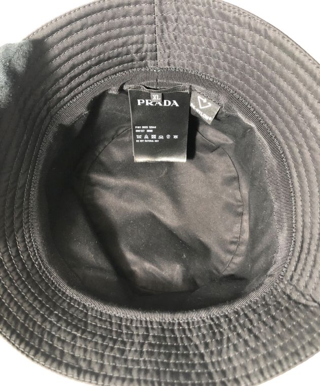 中古・古着通販】PRADA (プラダ) バケットハット ブラック サイズ:XL 