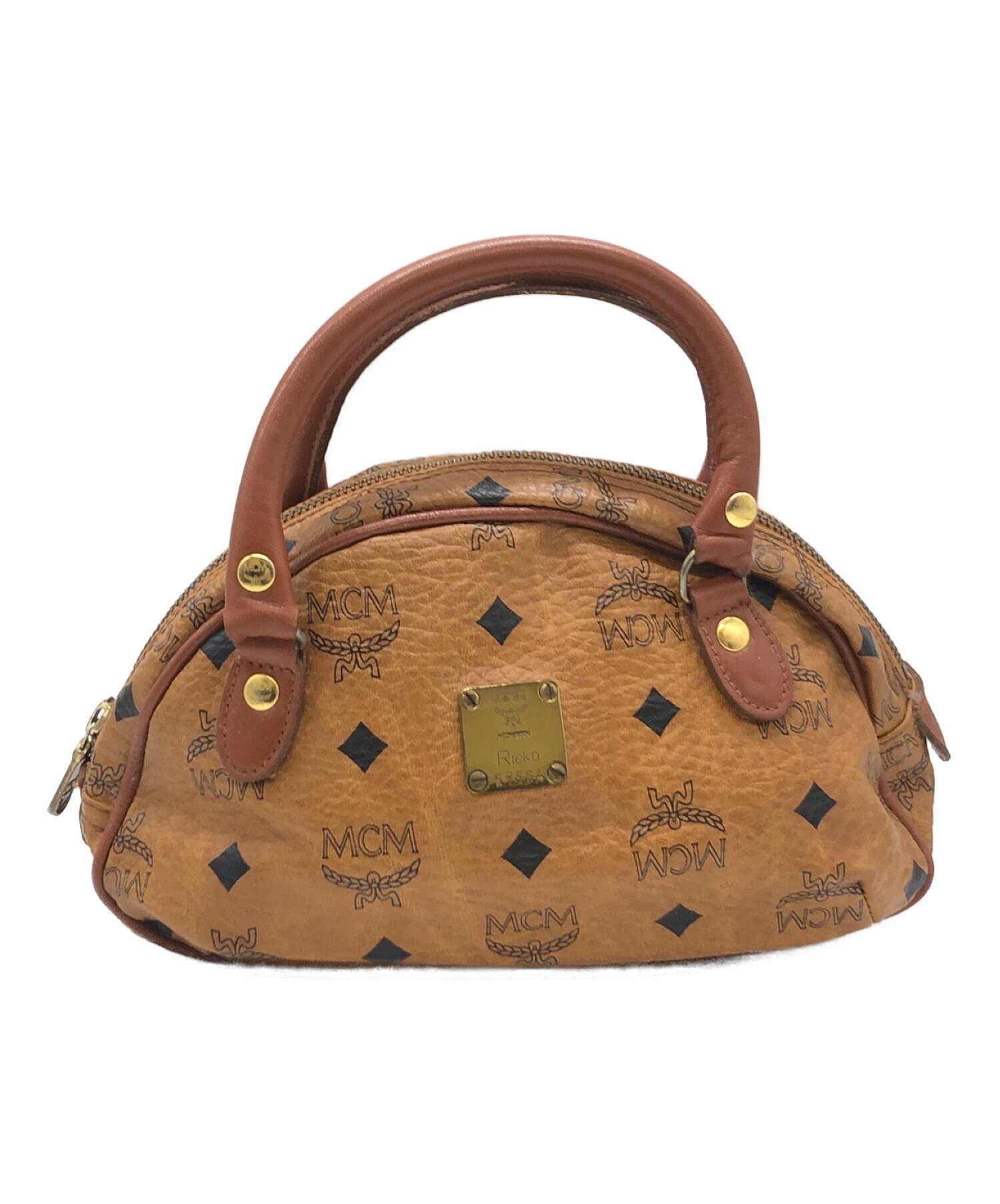 中古・古着通販】MCM (エムシーエム) ハンドバッグ ブラウン｜ブランド