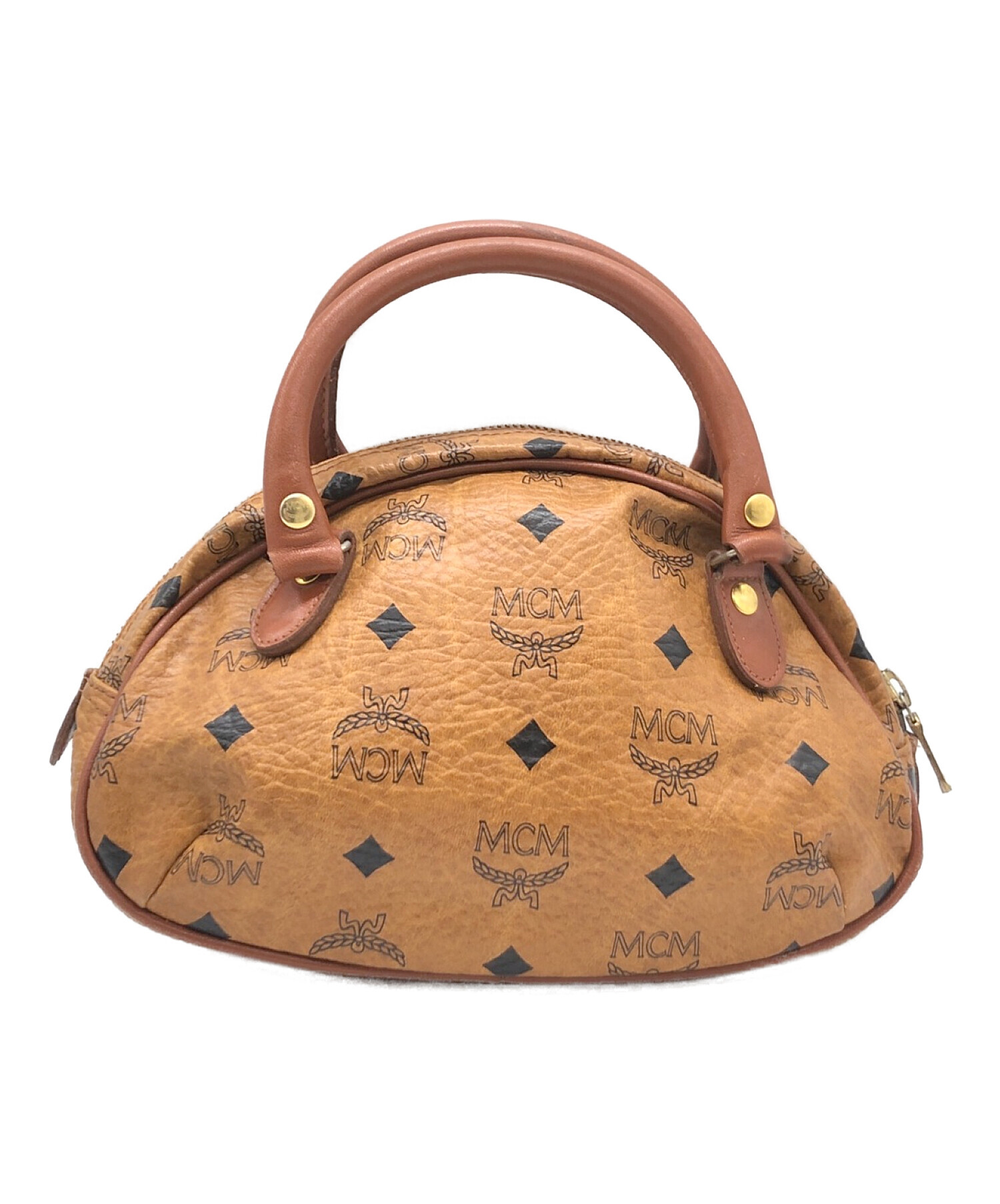 中古・古着通販】MCM (エムシーエム) ハンドバッグ ブラウン｜ブランド