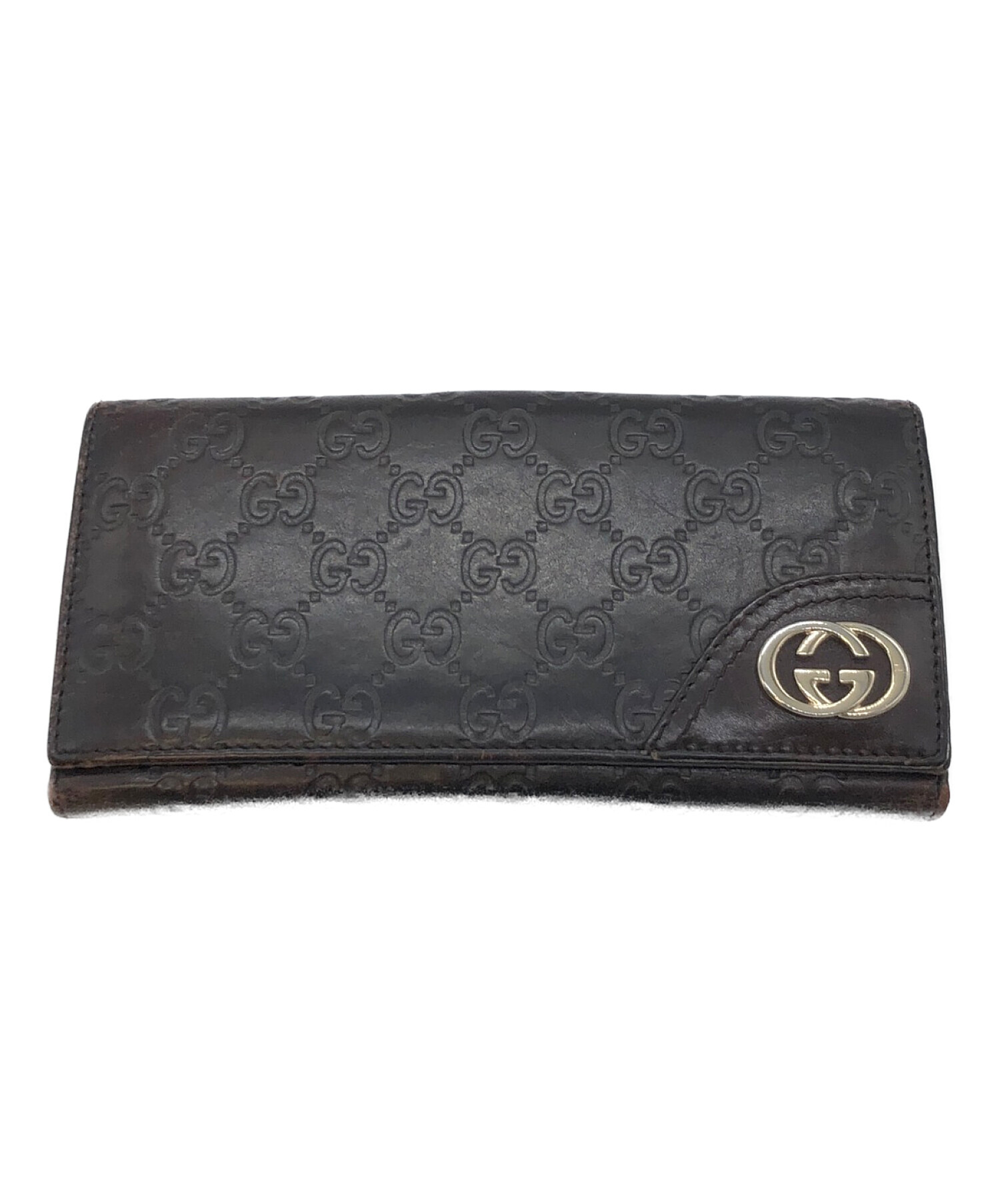 中古・古着通販】GUCCI (グッチ) 長財布 ブラウン｜ブランド・古着通販 