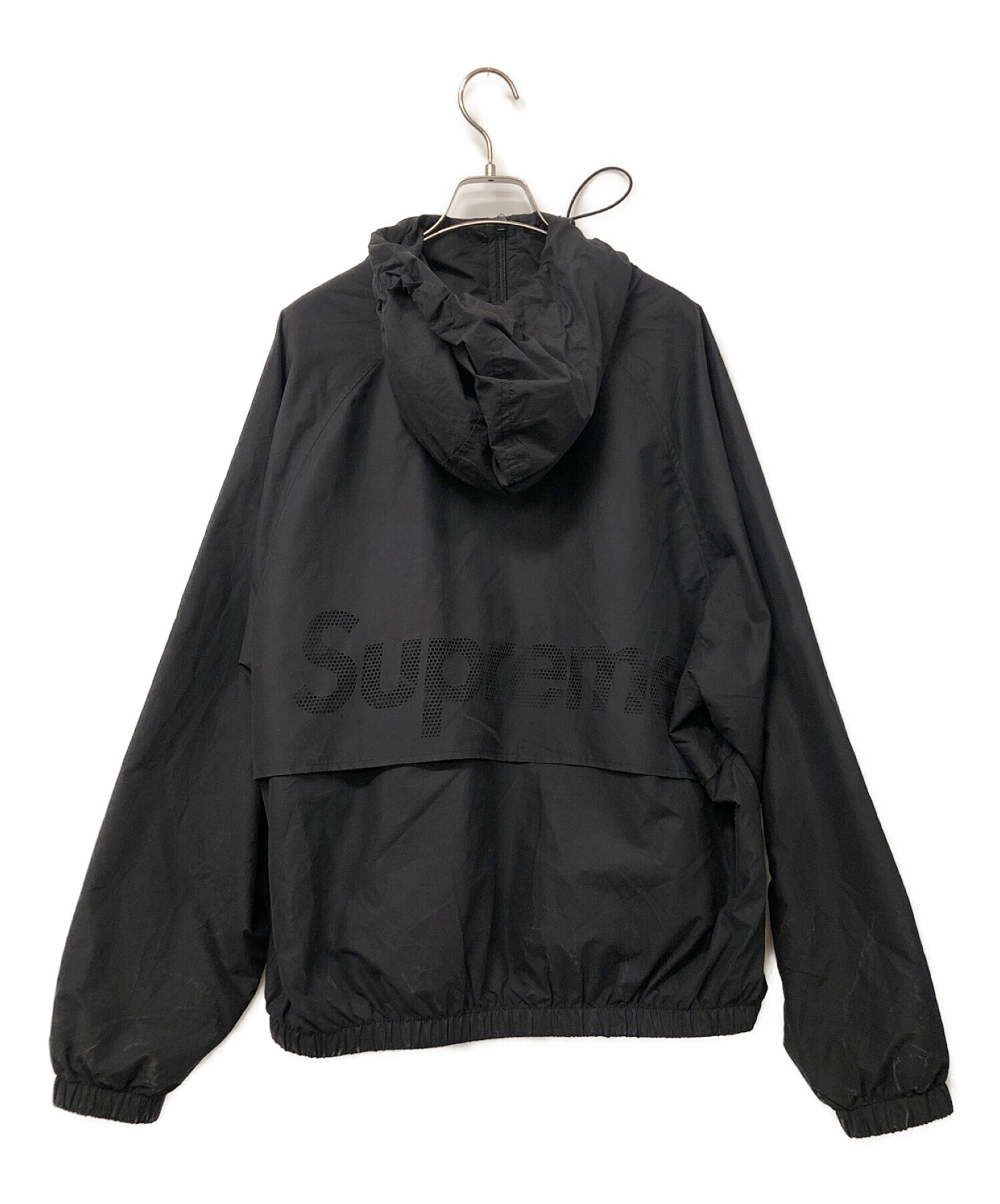 10,315円展示品 supreme 最軽量 防寒 ナイロン パーカー ジャケット ブラック