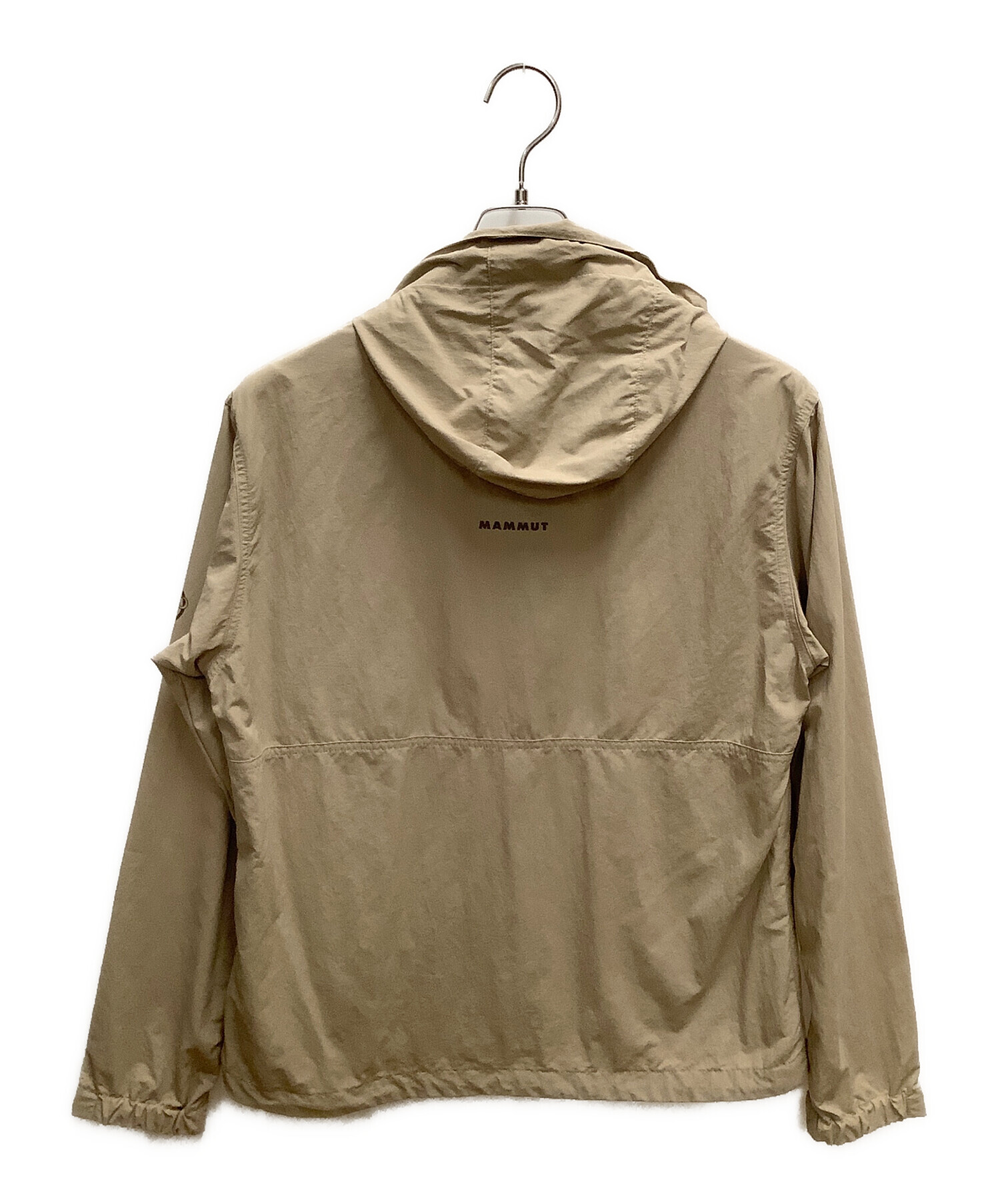 MAMMUT (マムート) Hiking WB Hooded Jacket(ハイキング ウィンドブレーカー フーデッド ジャケット アジアンフィット)  ベージュ サイズ:SIZE XL 未使用品