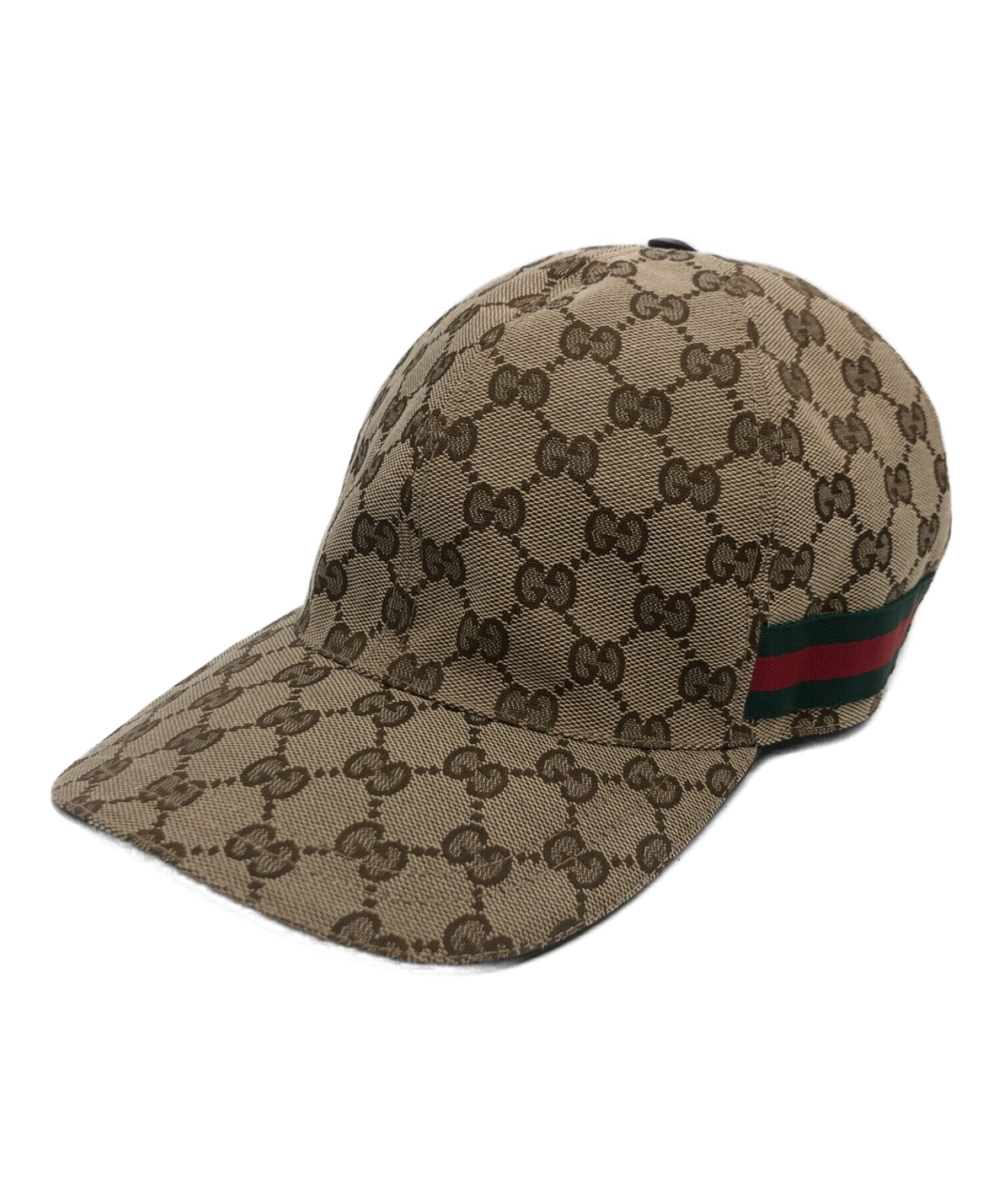 中古・古着通販】GUCCI (グッチ) キャップ ブラウン×ベージュ