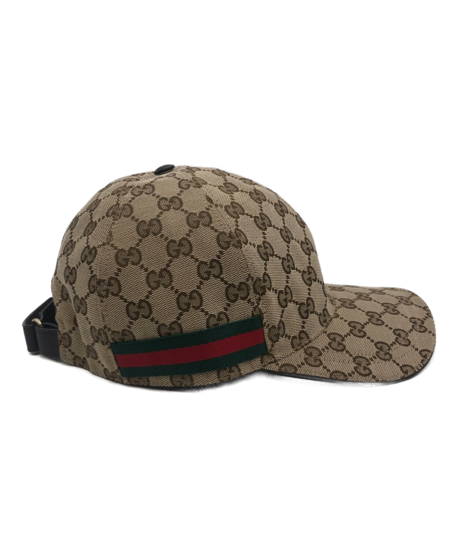 中古・古着通販】GUCCI (グッチ) キャップ ブラウン×ベージュ