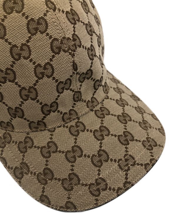 中古・古着通販】GUCCI (グッチ) キャップ ブラウン×ベージュ