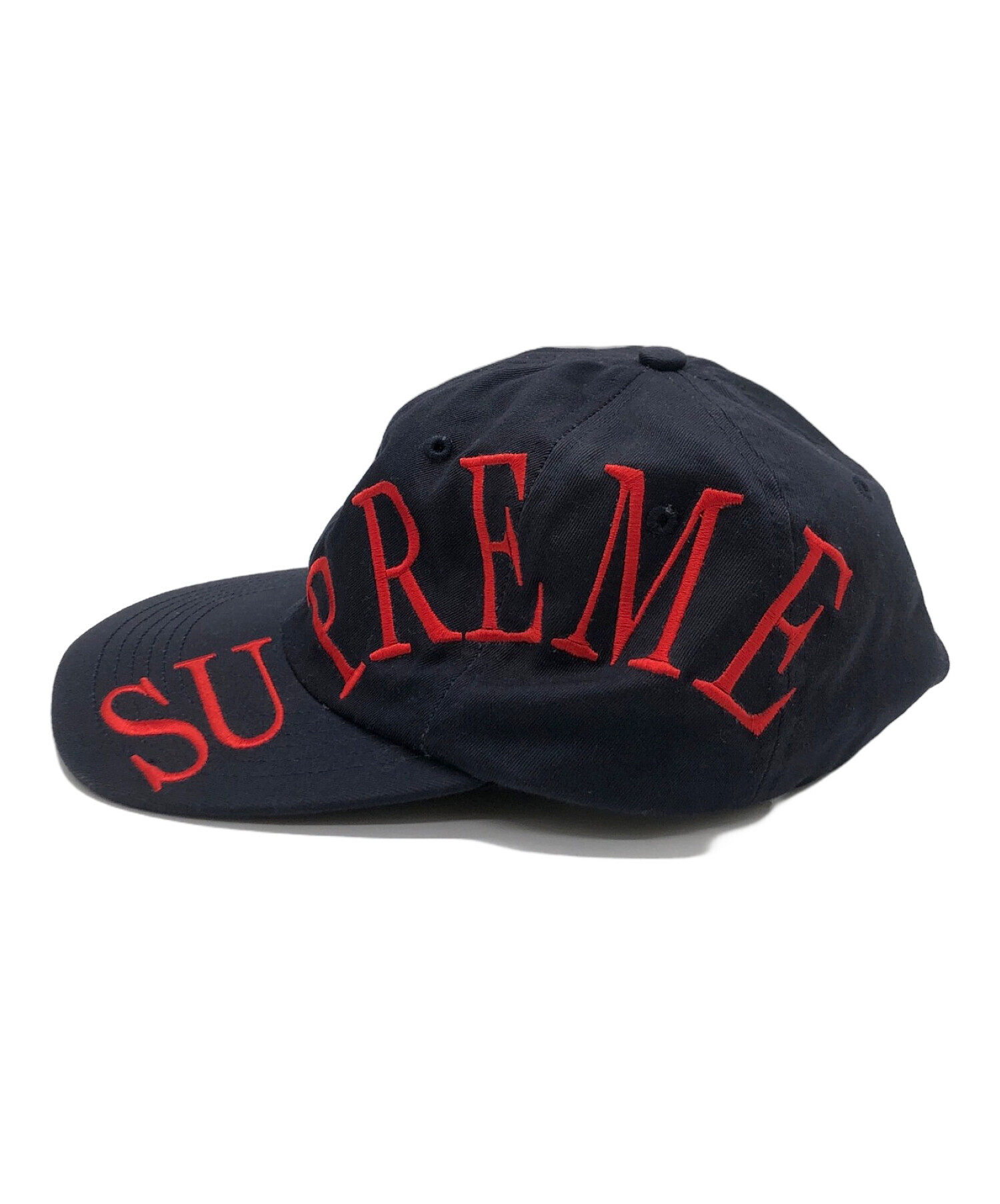 Supreme (シュプリーム) Side Arc 6-Panel ネイビー×レッド