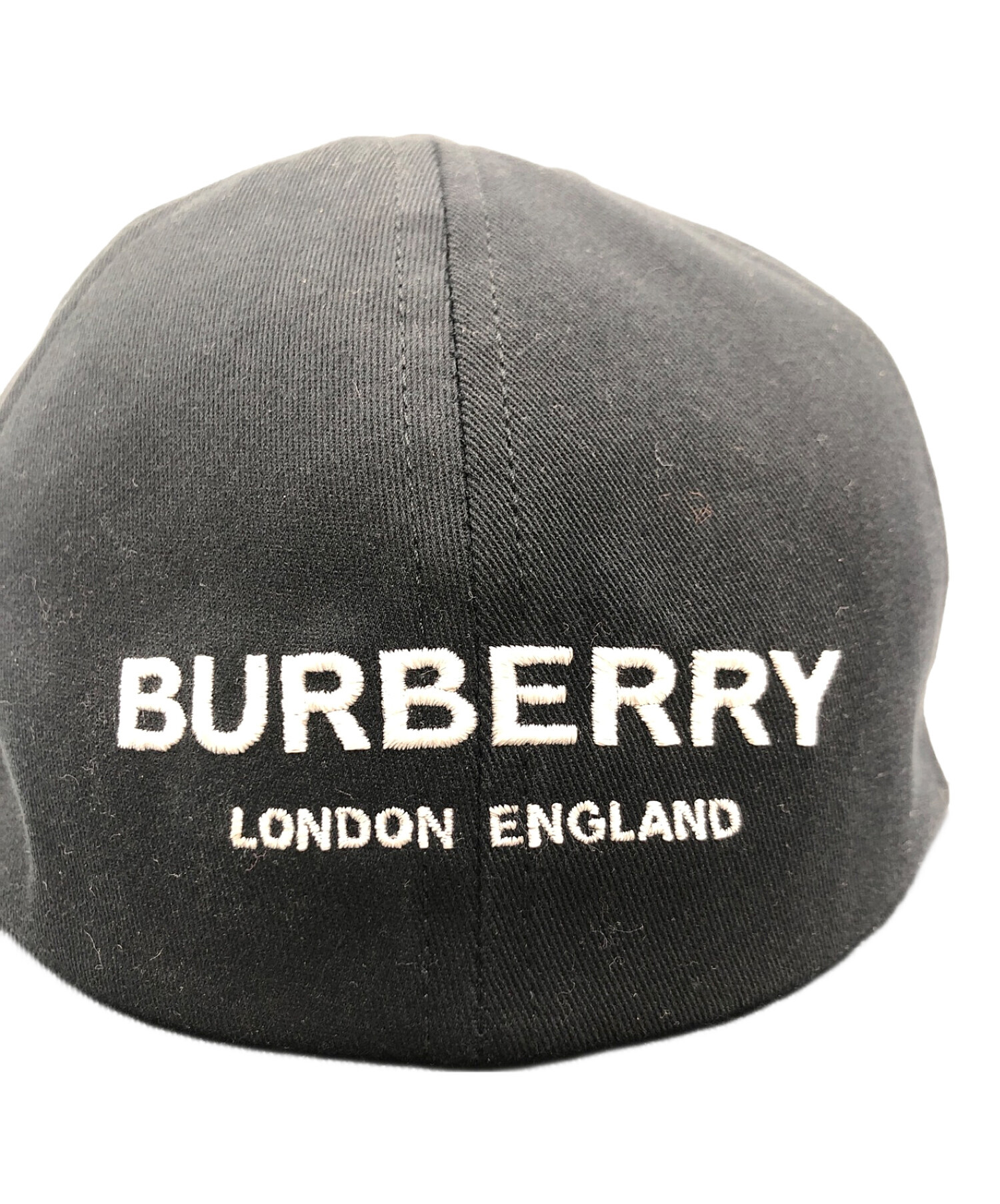 BURBERRY LONDON (バーバリー ロンドン) エンブロイダリーロゴキャップ ブラック サイズ:M